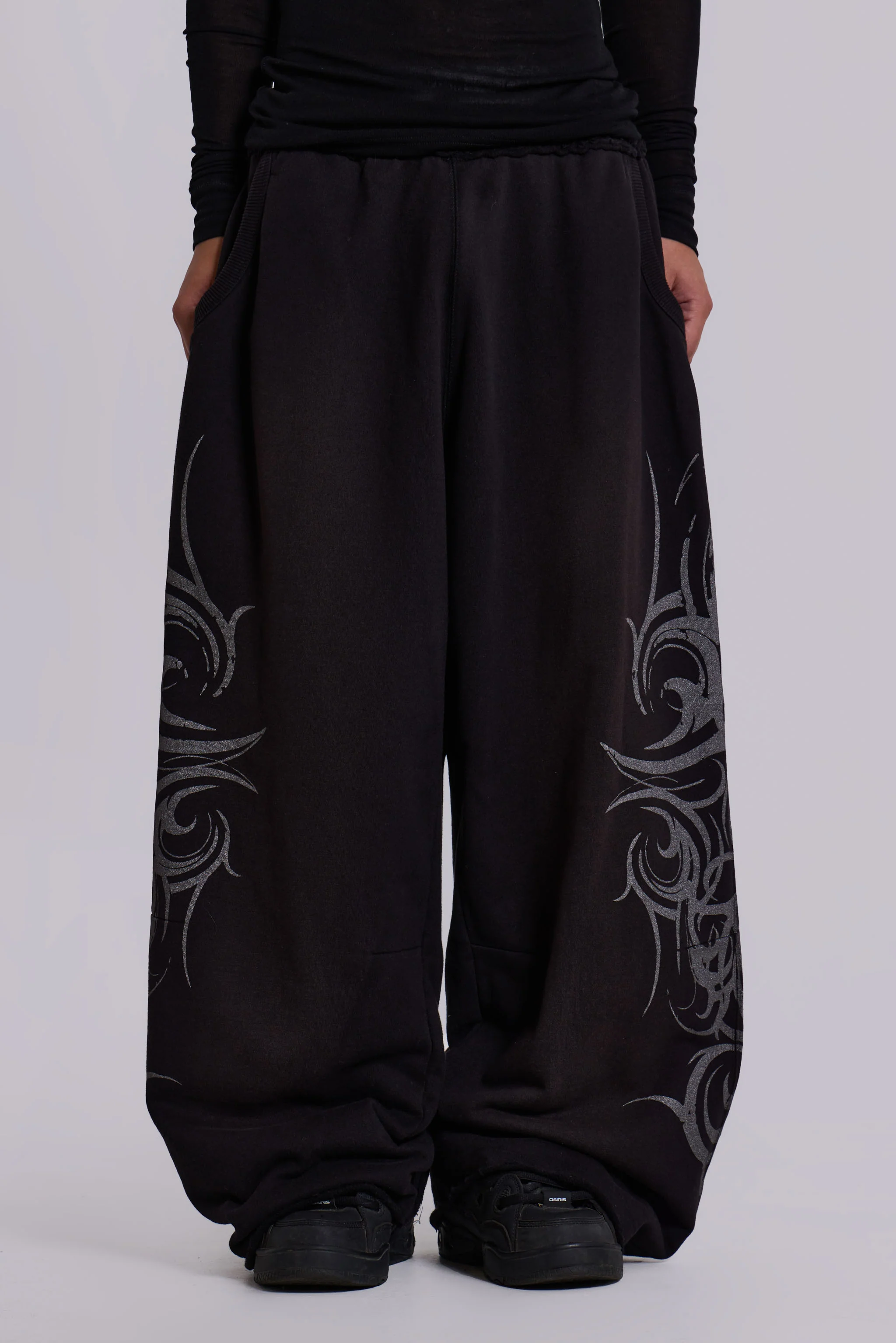 Black Baggy Blade Joggers