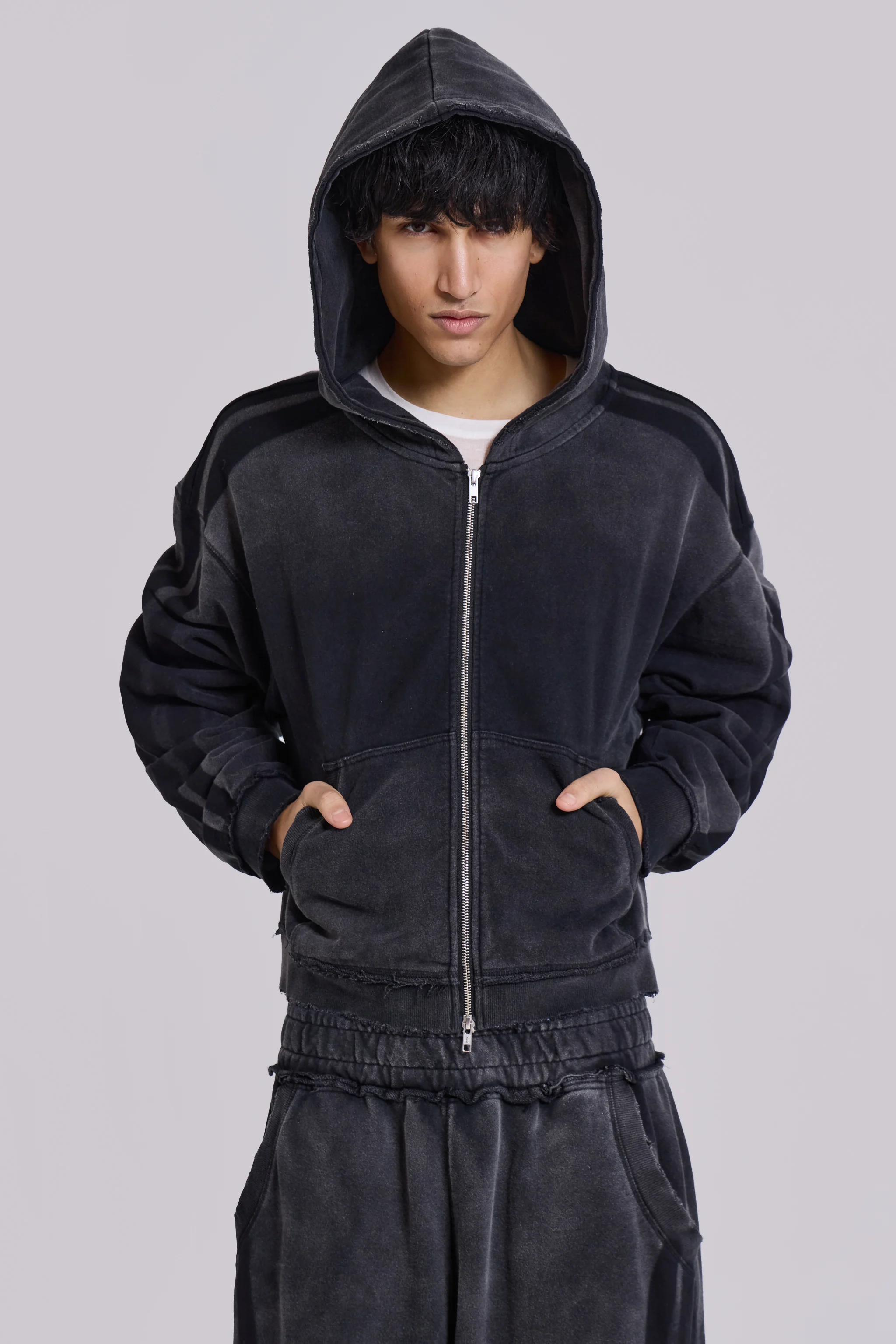 Grey Sporty Baggy Monster Hoodie