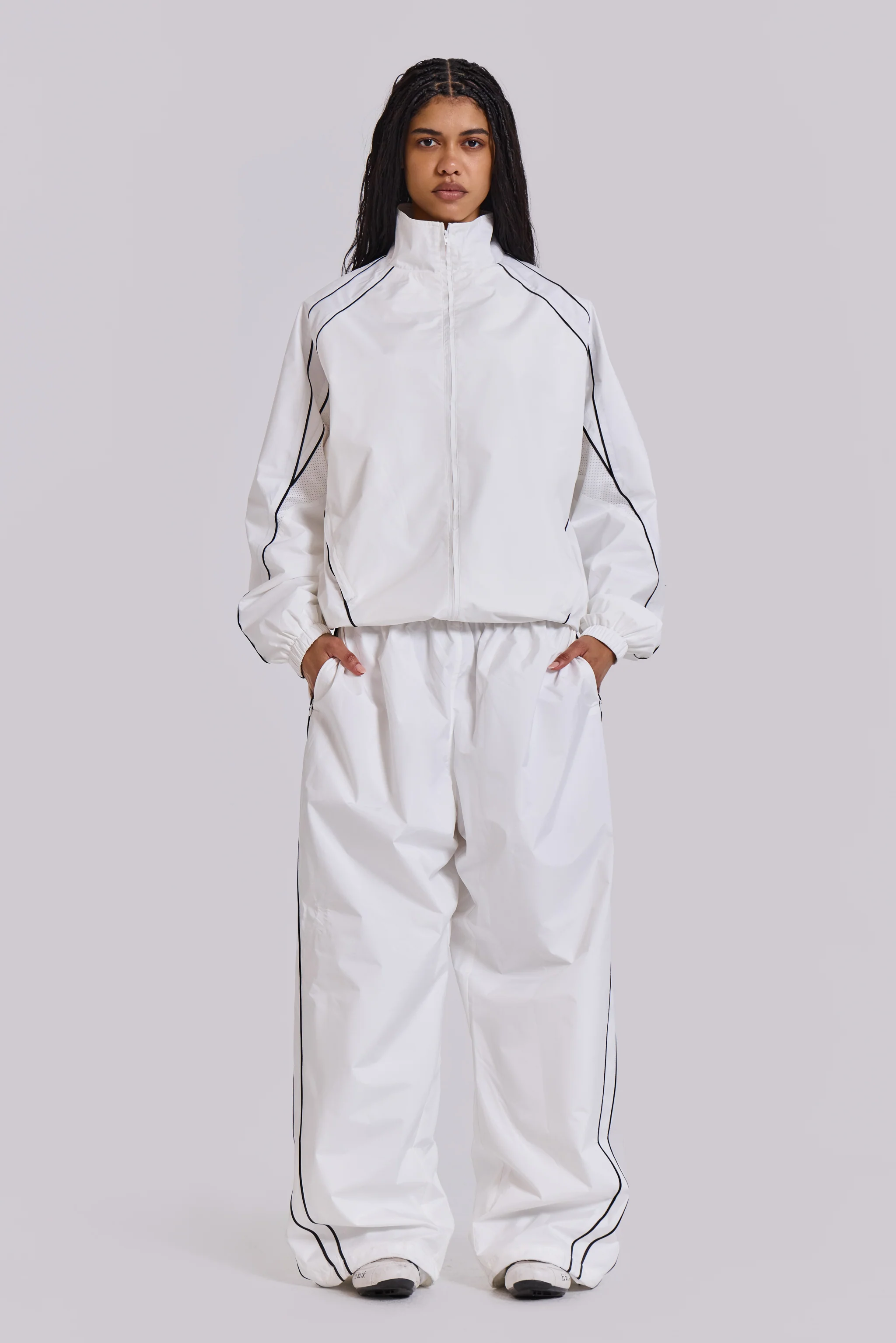 White Vapor Tracksuit Bottoms 6 White Vapor Tracksuit Bottoms
