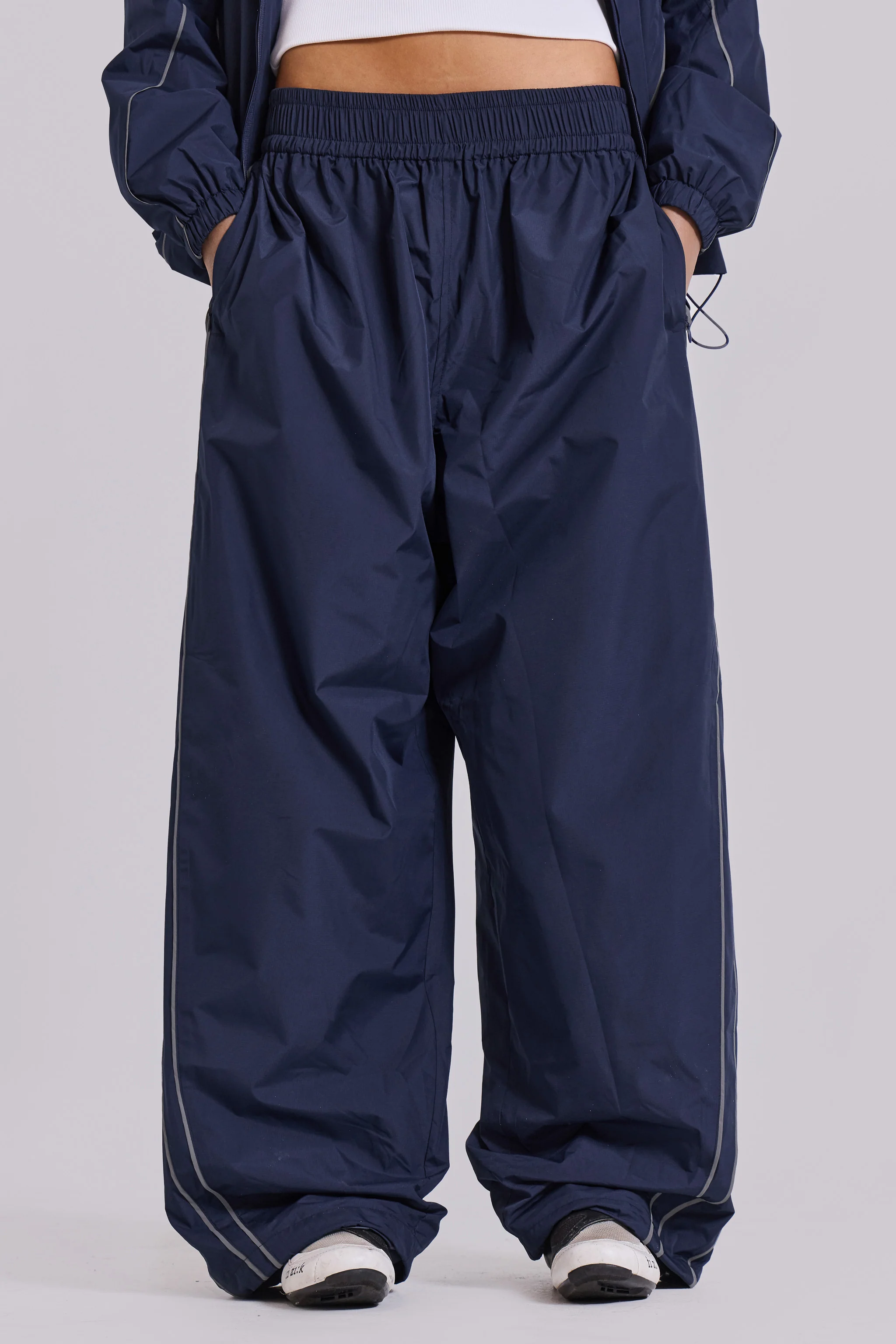 Navy Vapor Tracksuit Bottoms 2 Navy Vapor Tracksuit Bottoms