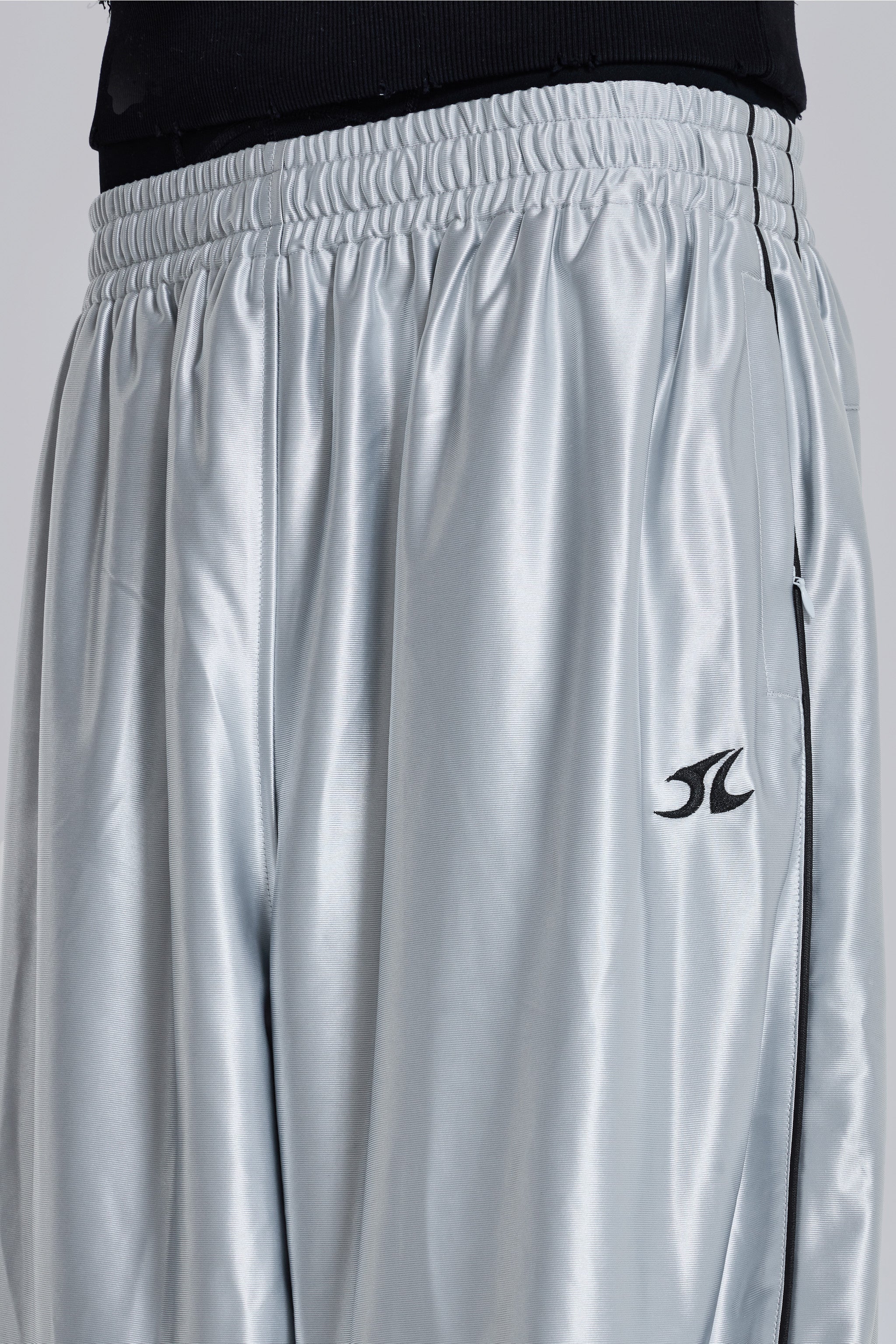 Silver Metallic Vapor Joggers 6 Silver Metallic Vapor Joggers