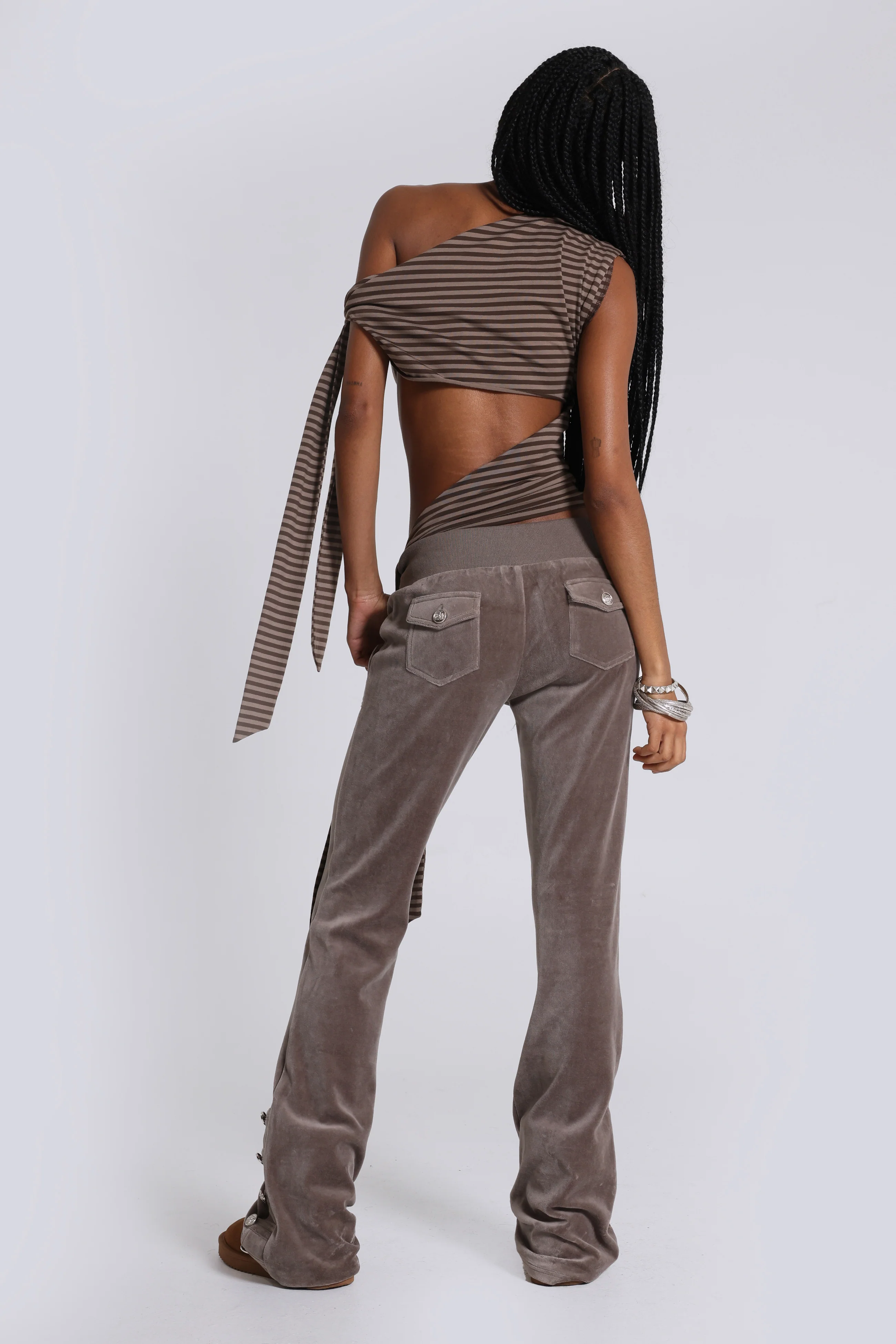 Mena Asymmetric Top in Brown 7 Mena Asymmetric Top in Brown