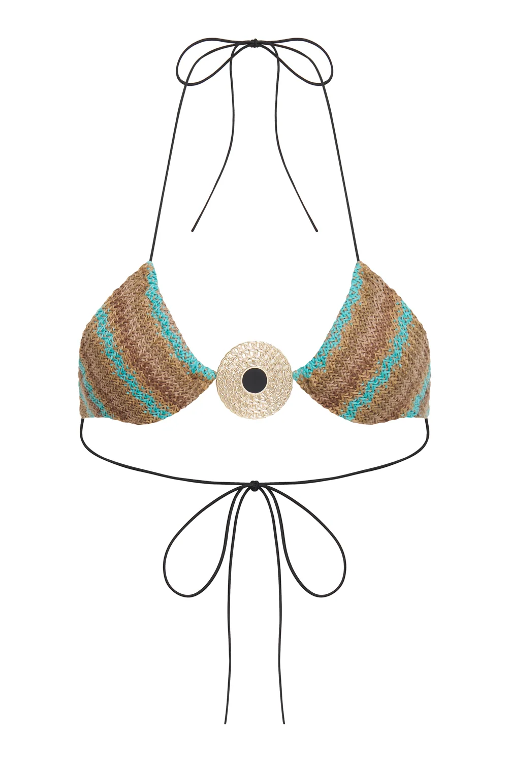Allure Striped Knit Micro Triangle Bikini Top 7 Allure Striped Knit Micro Triangle Bikini Top