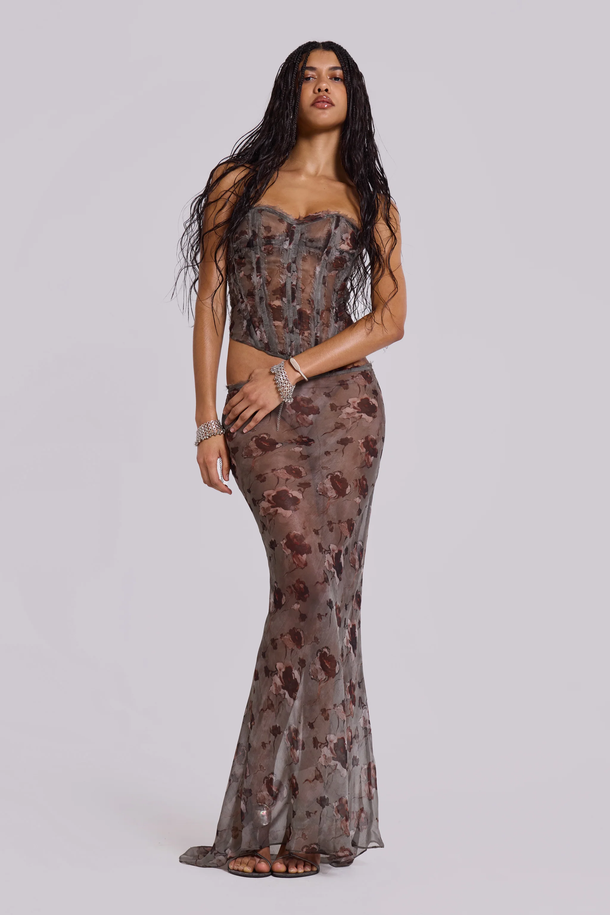 Cibelle Chiffon Corset Top 2 Cibelle Chiffon Corset Top