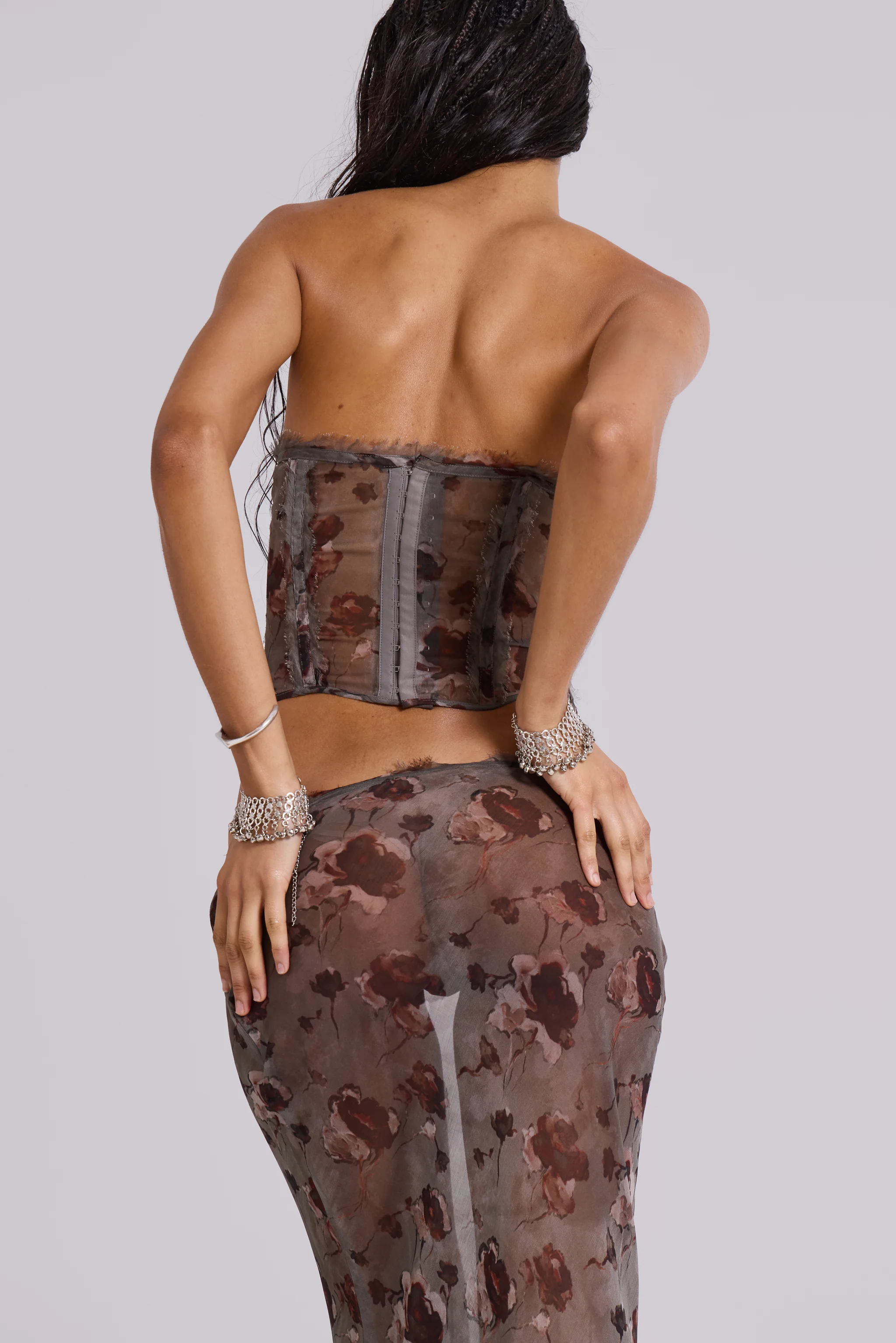 Cibelle Chiffon Corset Top 8 Cibelle Chiffon Corset Top