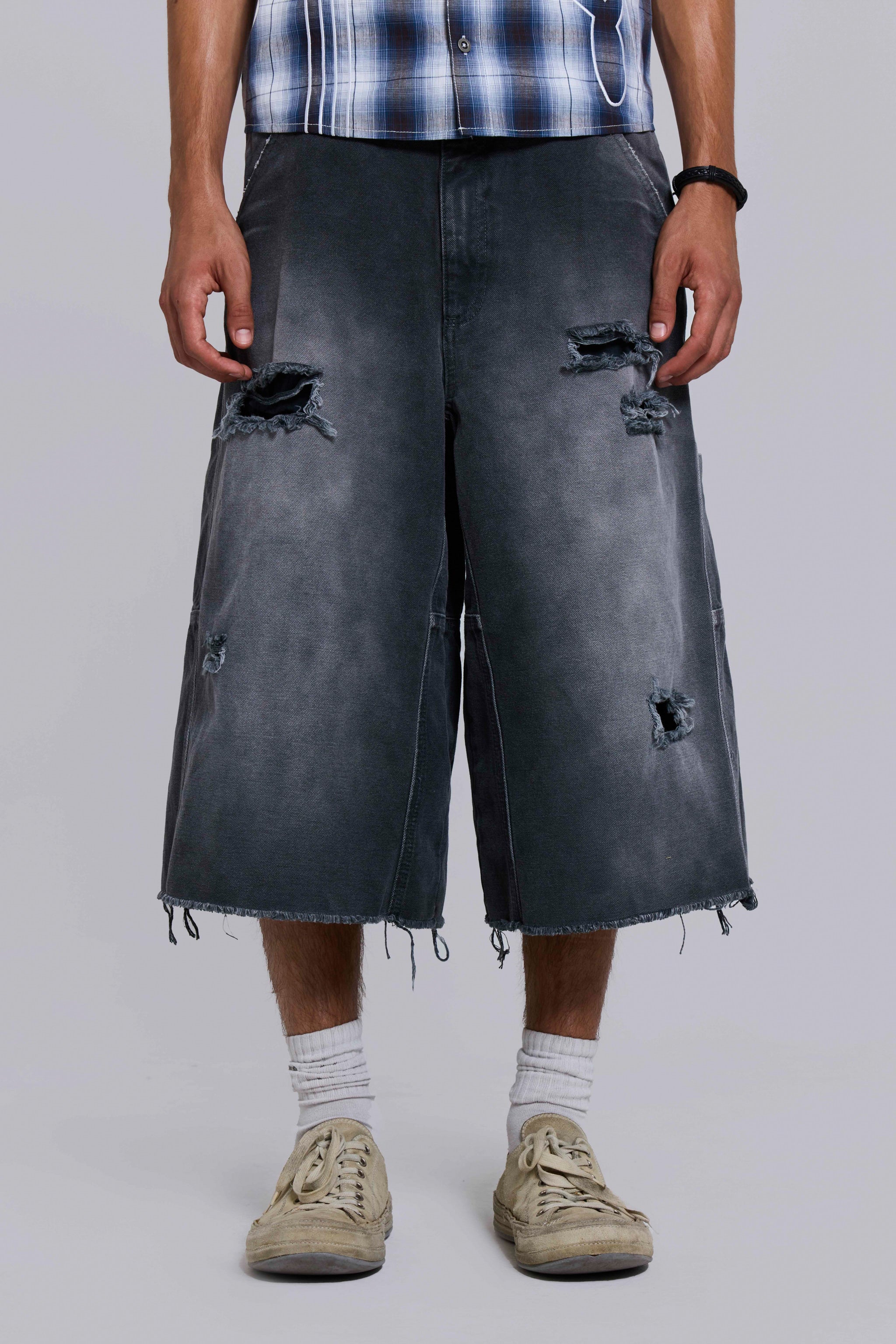 Skate Distressed Carpenter Shorts 1 Skate Distressed Carpenter Shorts