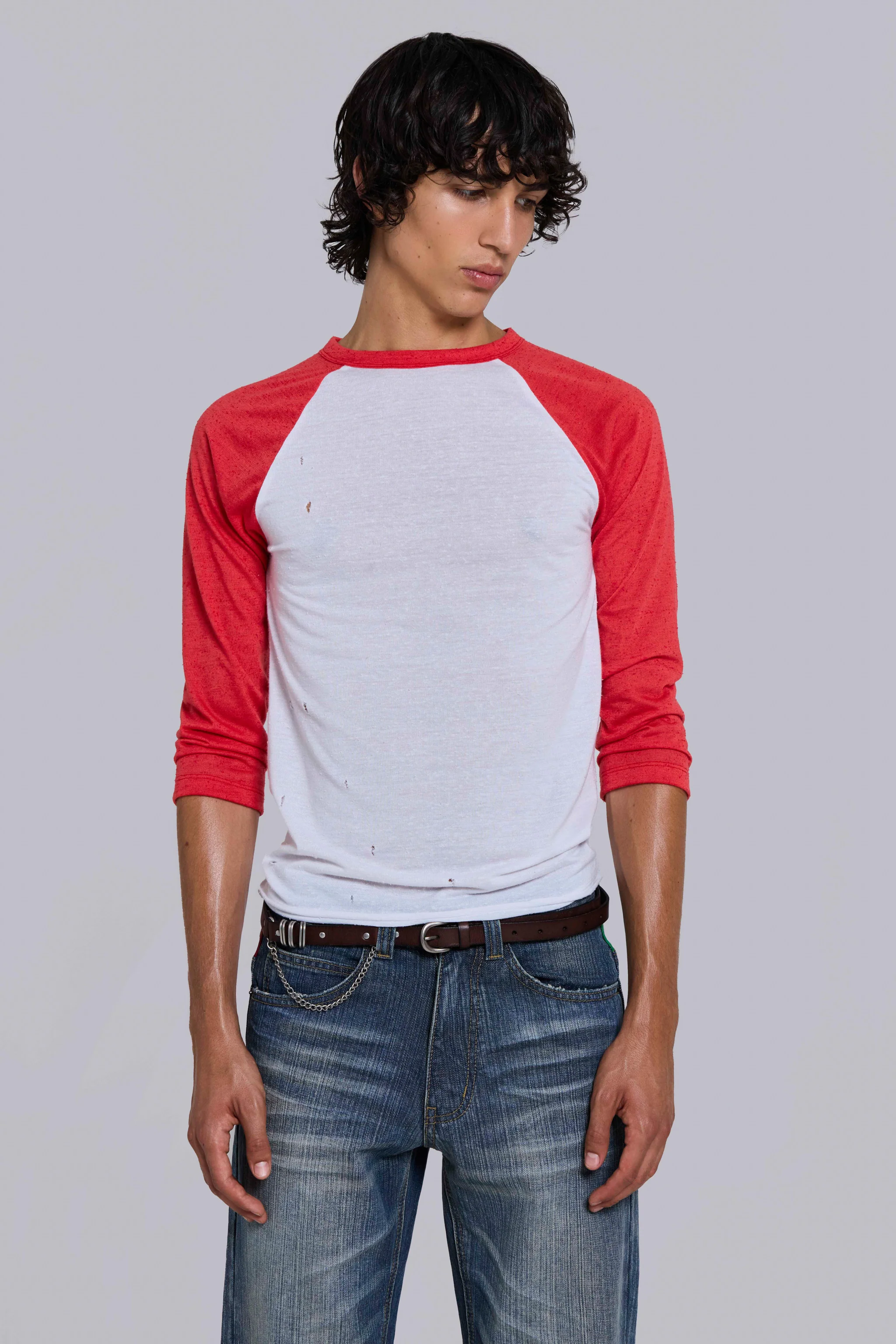 Red Los Angeles Raglan Top 1 Red Los Angeles Raglan Top