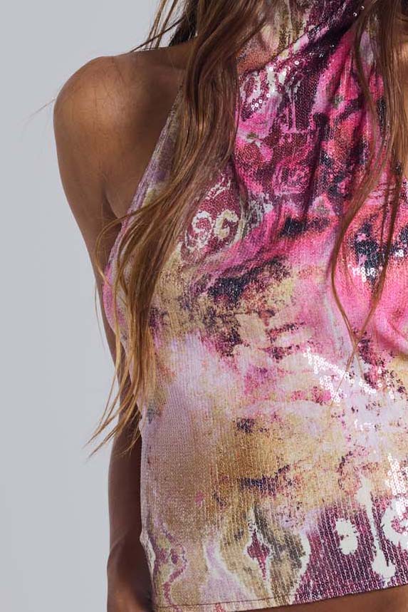 Sequin Zene Backless Top 4 Sequin Zene Backless Top