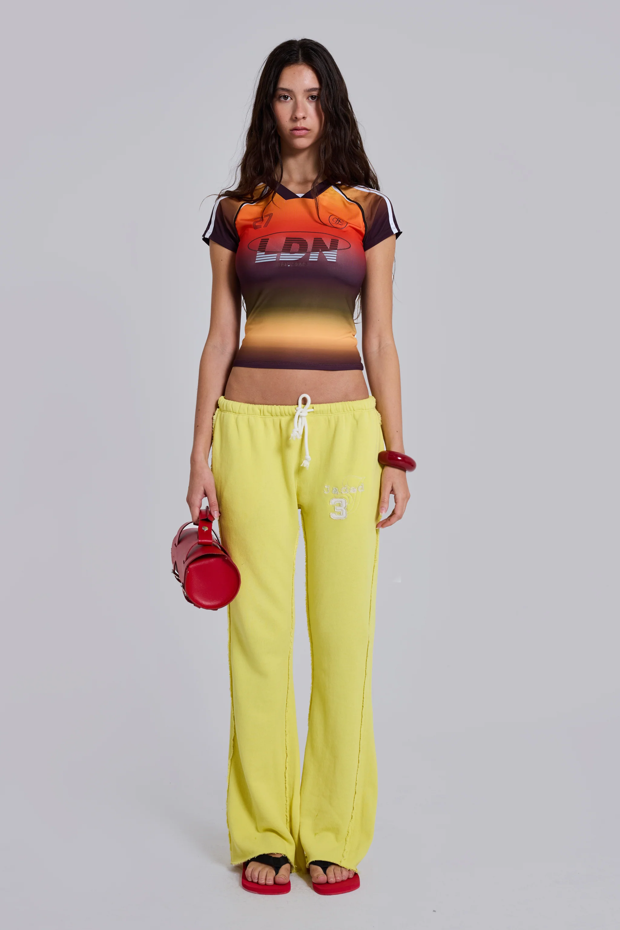 Cleo Slouchy Bootcut Jogger in Neon 10 Cleo Slouchy Bootcut Jogger in Neon