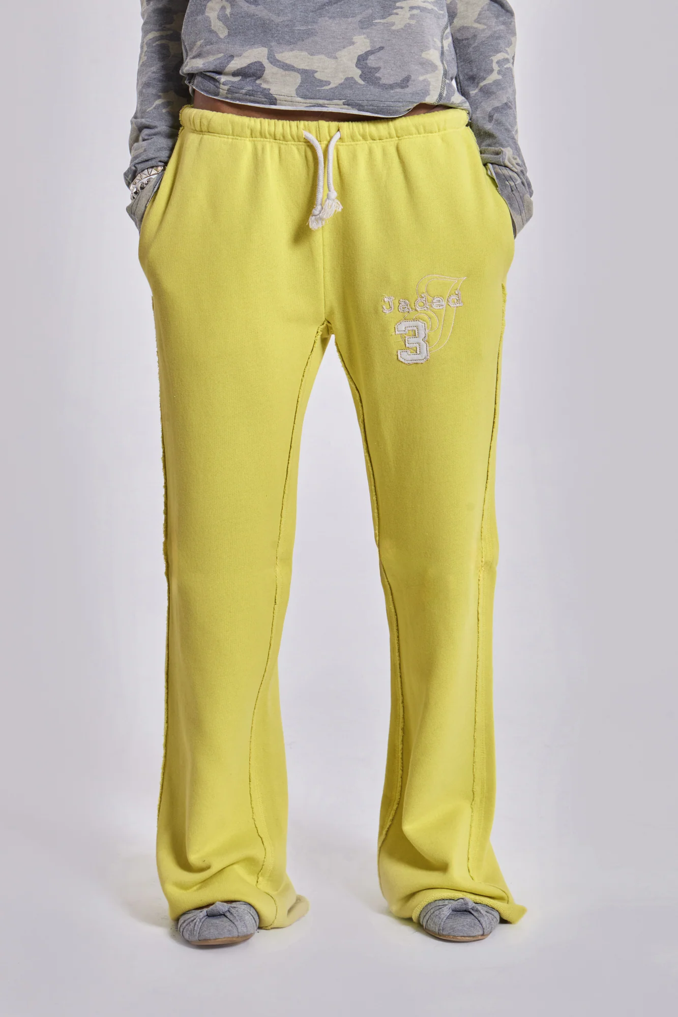 Cleo Slouchy Bootcut Jogger in Neon 17 Cleo Slouchy Bootcut Jogger in Neon