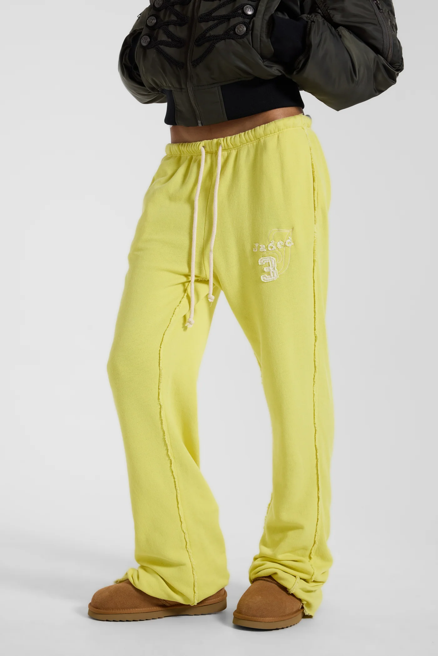 Cleo Slouchy Bootcut Jogger in Neon 4 Cleo Slouchy Bootcut Jogger in Neon