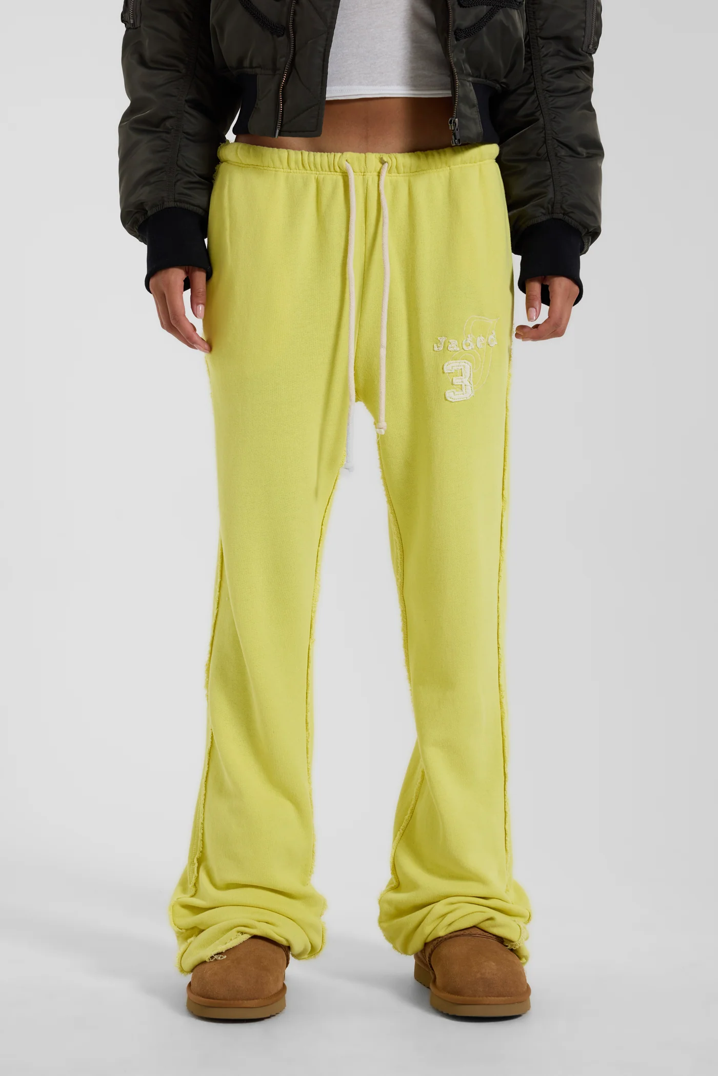 Cleo Slouchy Bootcut Jogger in Neon 6 Cleo Slouchy Bootcut Jogger in Neon
