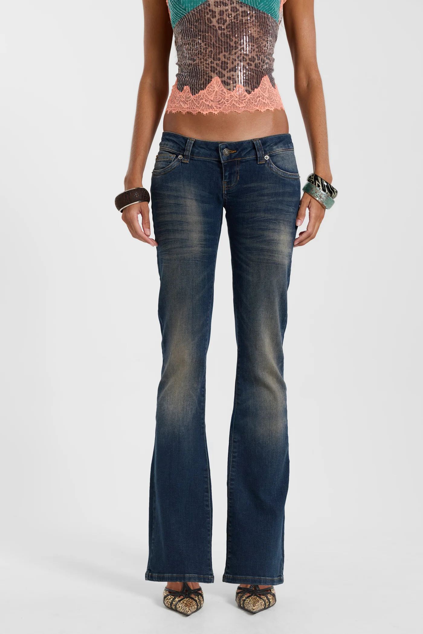 Kelsey Low Rise Slim Fit Bootcut Jeans in Dark Wash 4 Kelsey Low Rise Slim Fit Bootcut Jeans in Dark Wash
