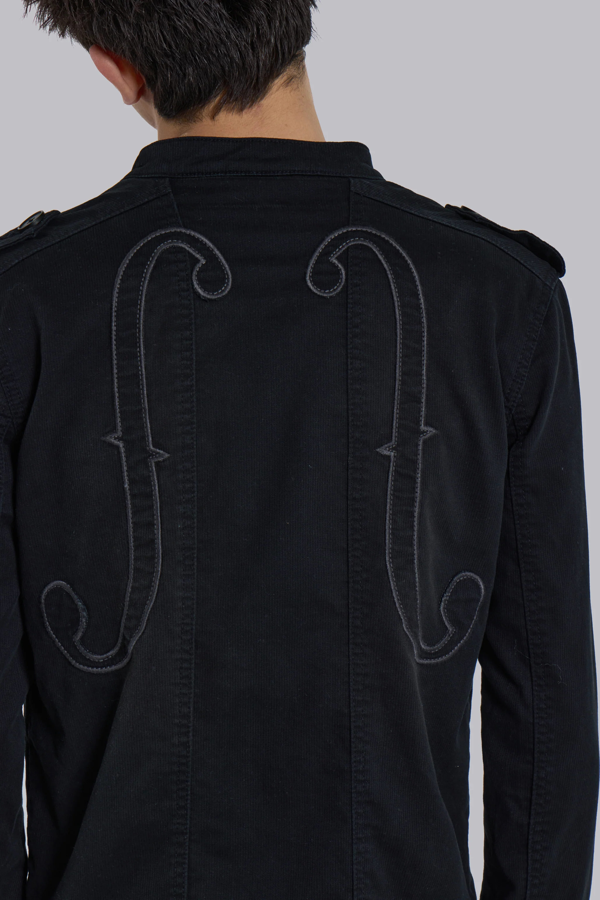 Violin Double Breasted Military Jacket 8 Violin Double Breasted Military Jacket