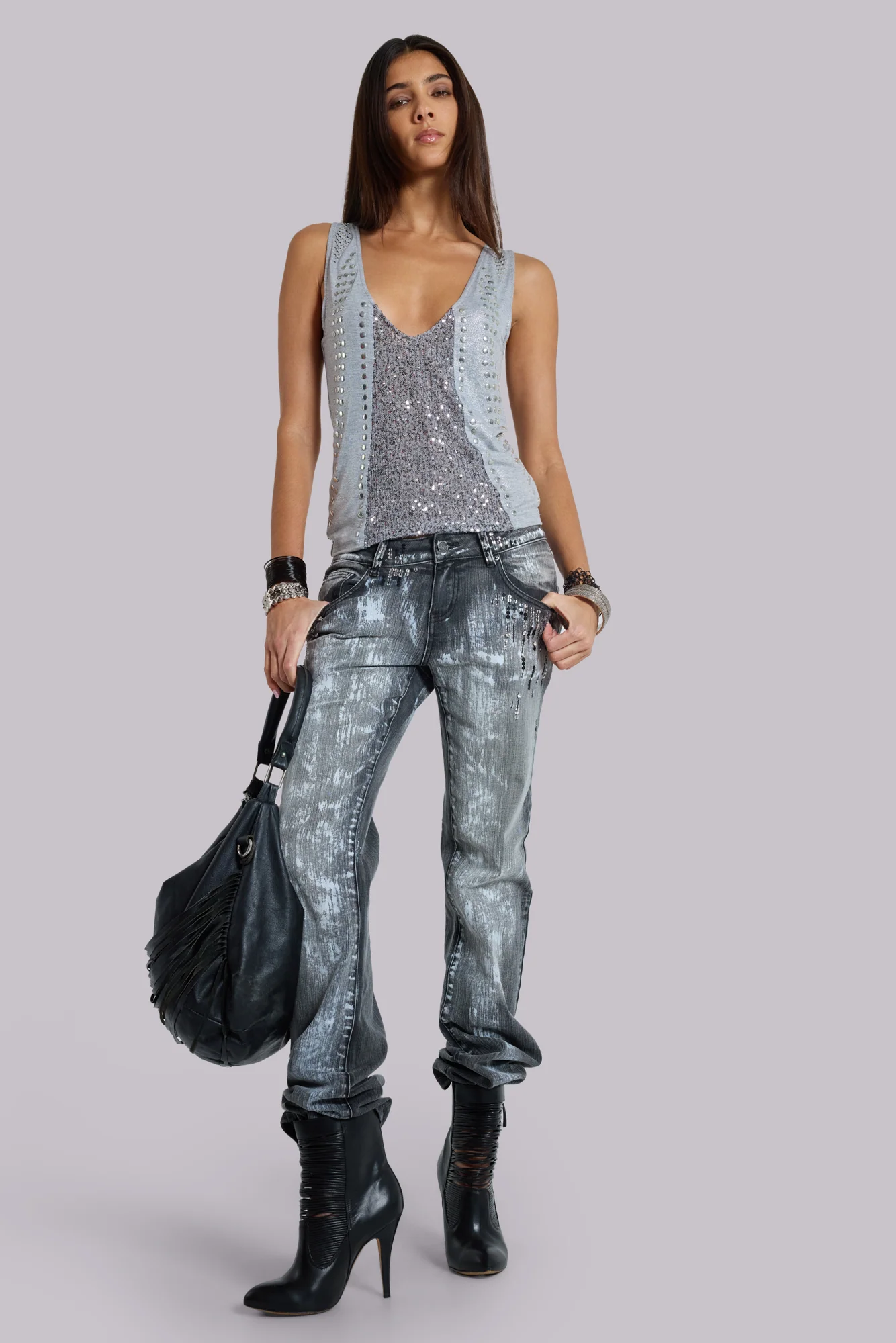 Sequin Bootcut Cooper Jeans 9 Sequin Bootcut Cooper Jeans