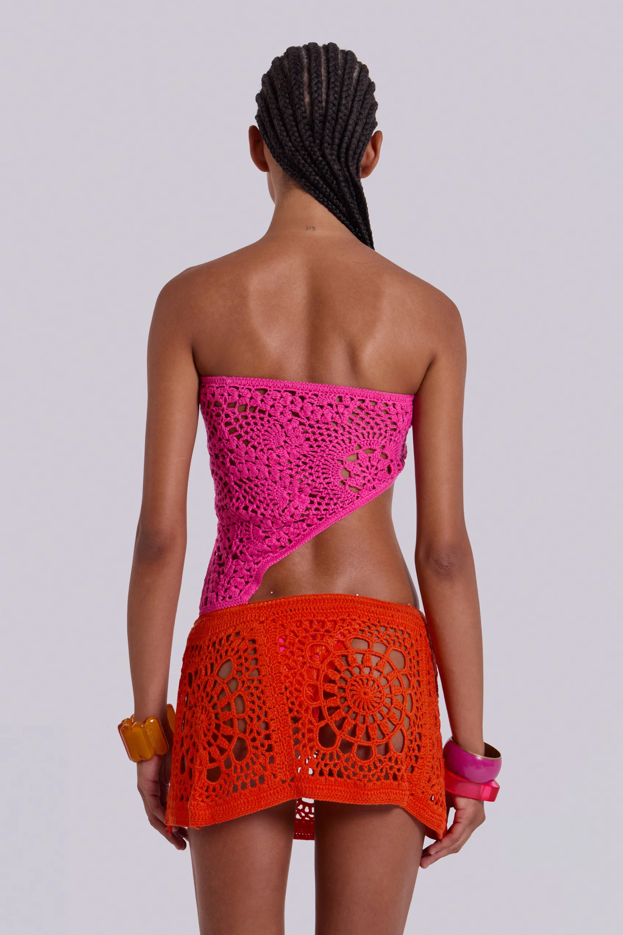 Aurea Asymmetric Crochet Mini Dress 7 Aurea Asymmetric Crochet Mini Dress