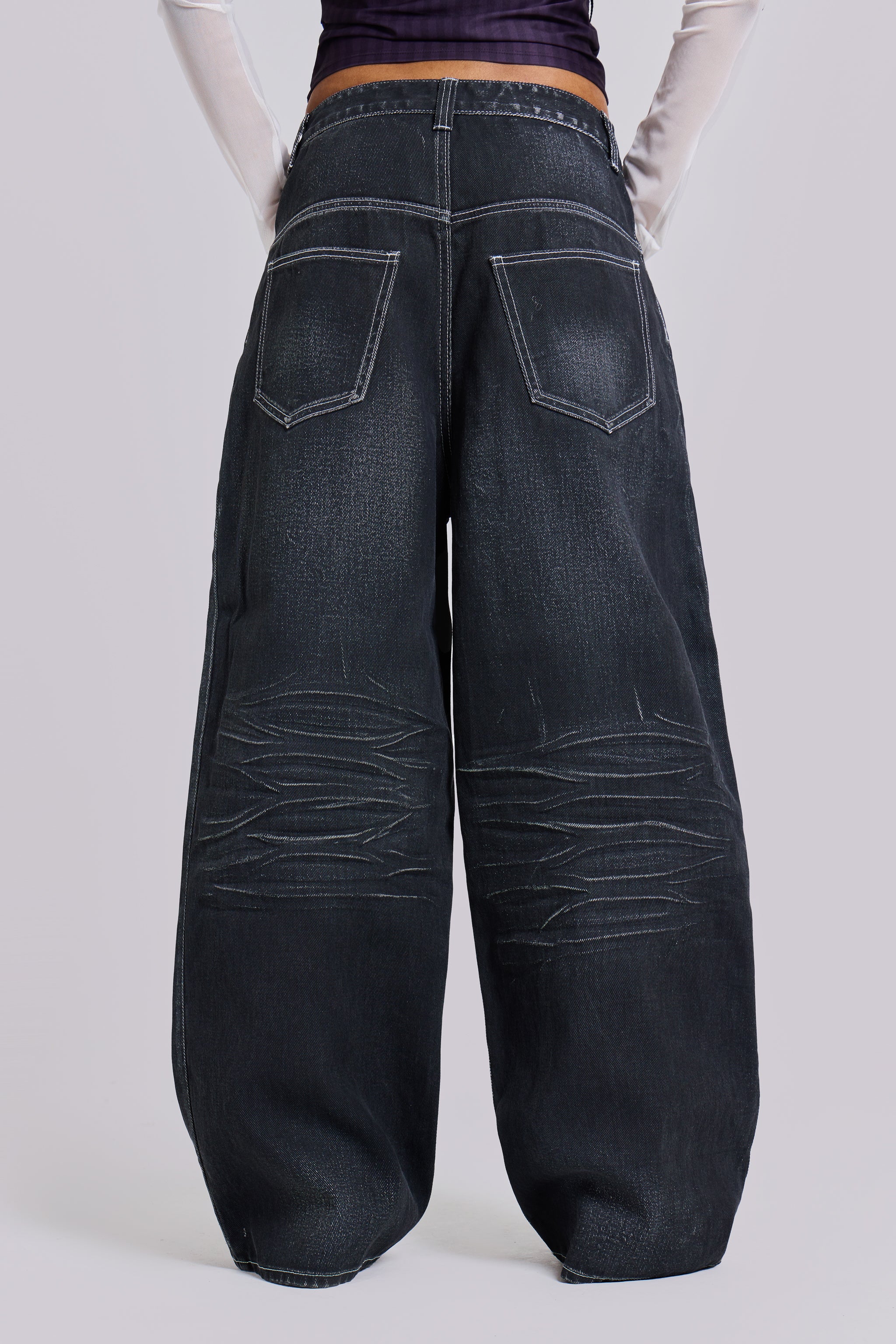 Black Coated XL Colossus Jeans 5 Black Coated XL Colossus Jeans