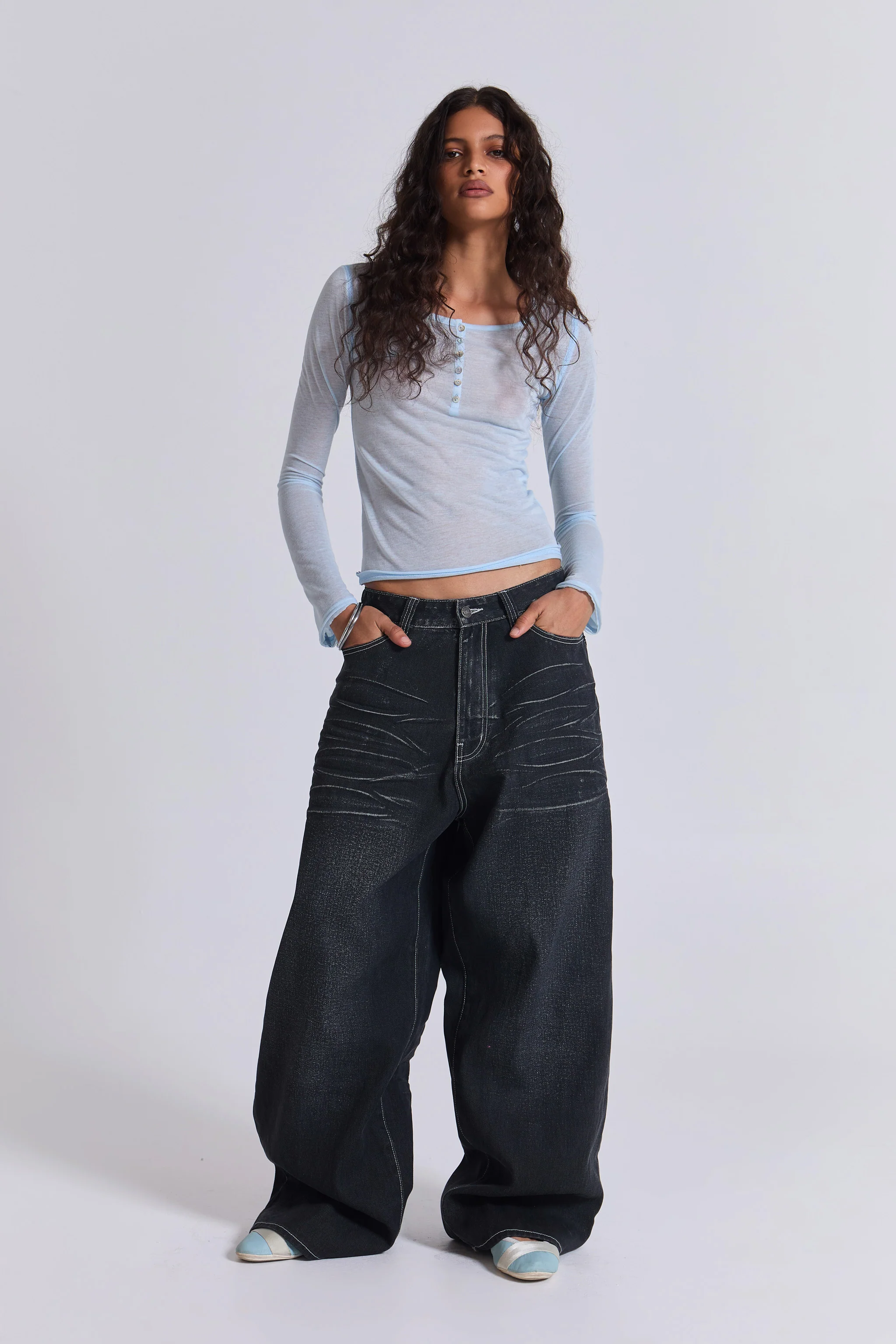Black Coated XL Colossus Jeans 6 Black Coated XL Colossus Jeans