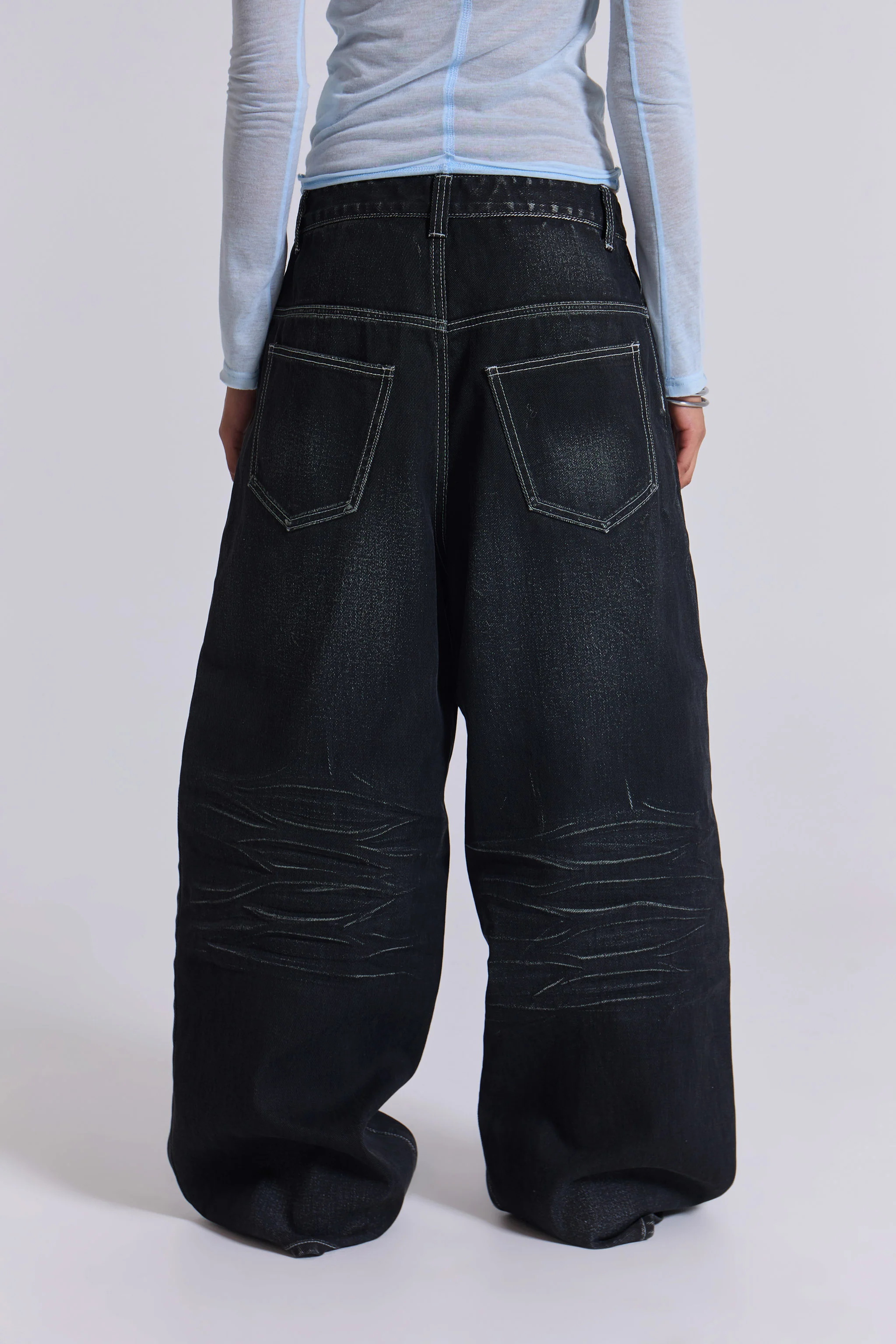 Black Coated XL Colossus Jeans 7 Black Coated XL Colossus Jeans