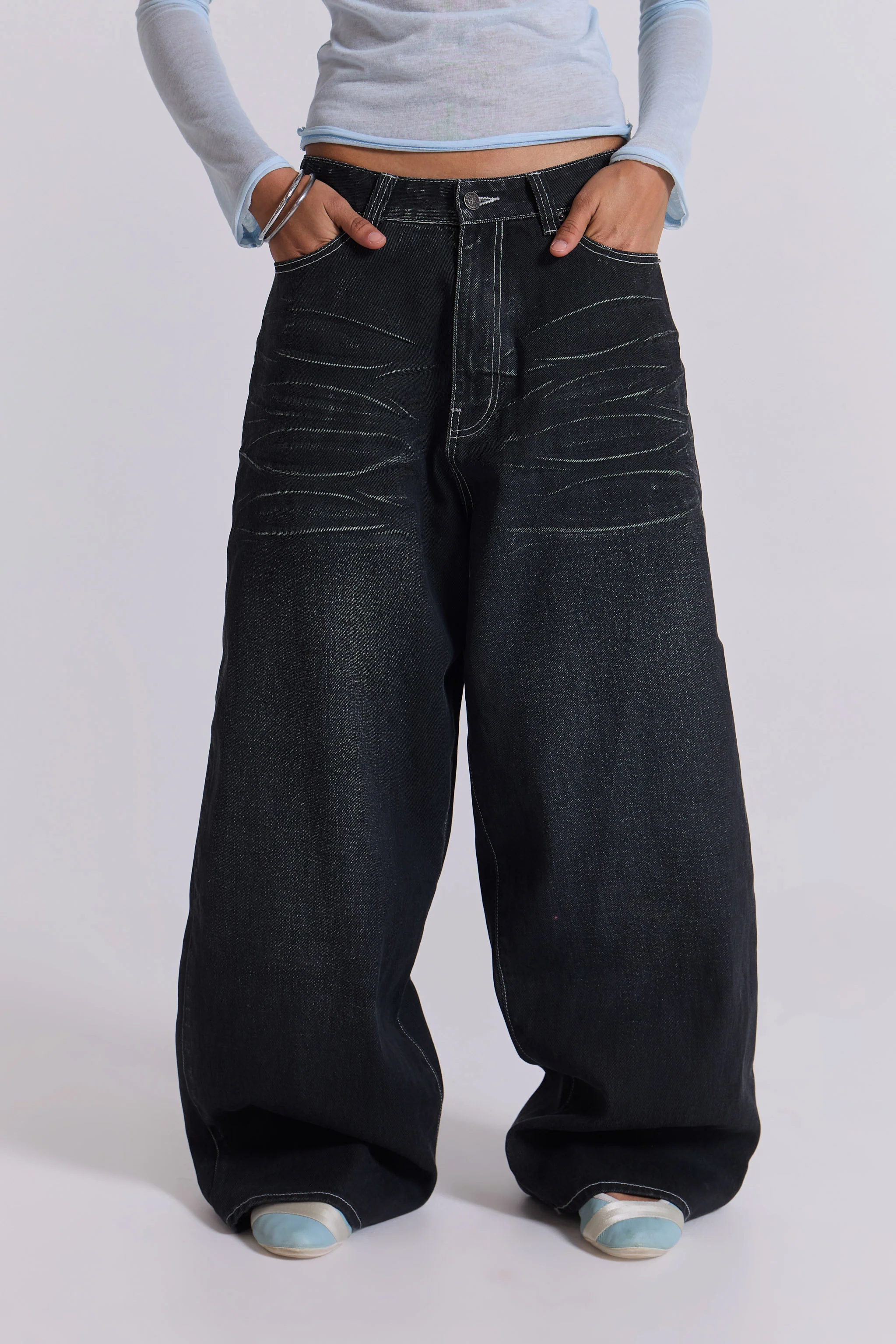 Black Coated XL Colossus Jeans 8 Black Coated XL Colossus Jeans