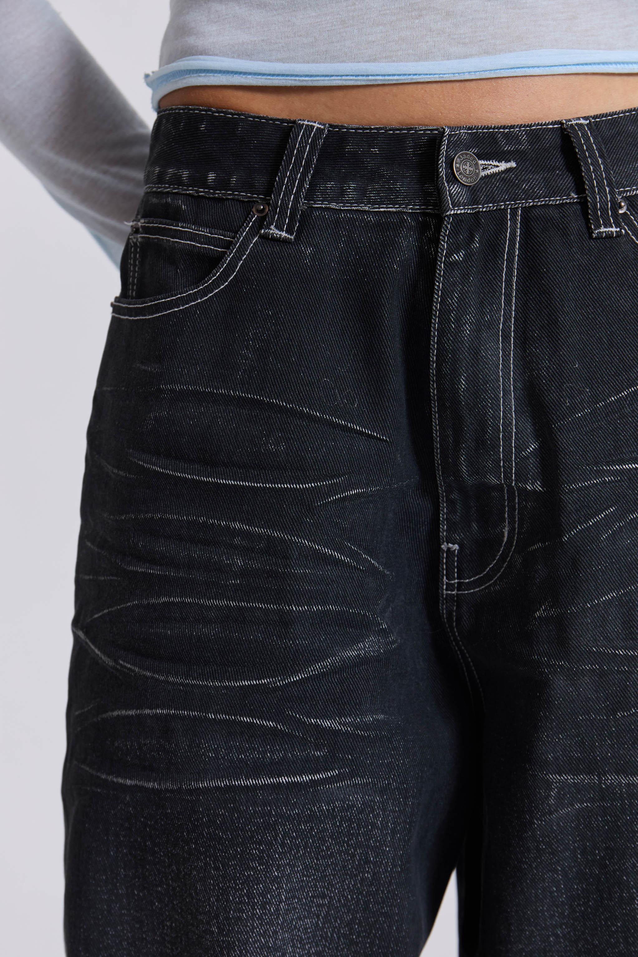 Black Coated XL Colossus Jeans 9 Black Coated XL Colossus Jeans