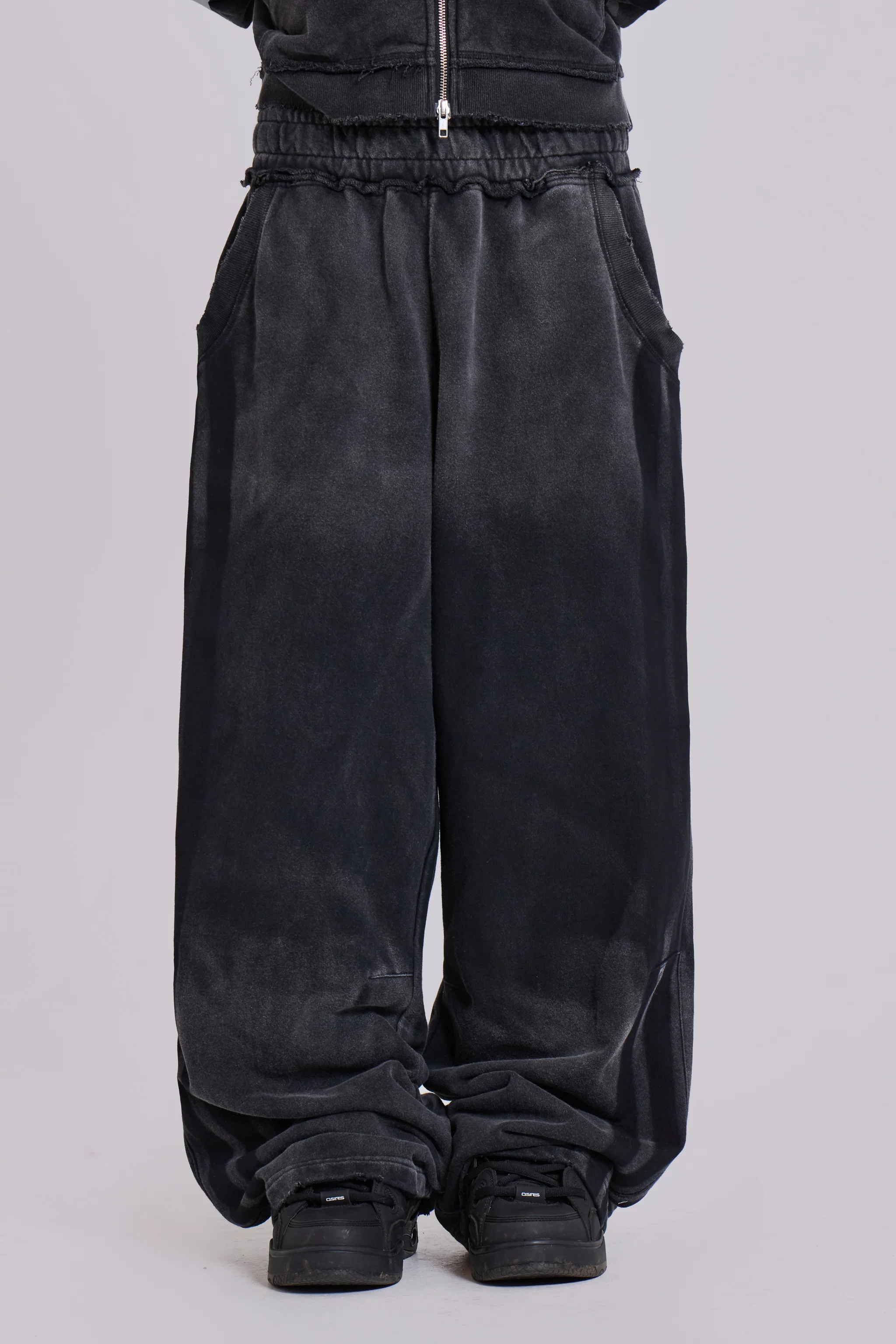 Grey Sporty Baggy Monster Joggers