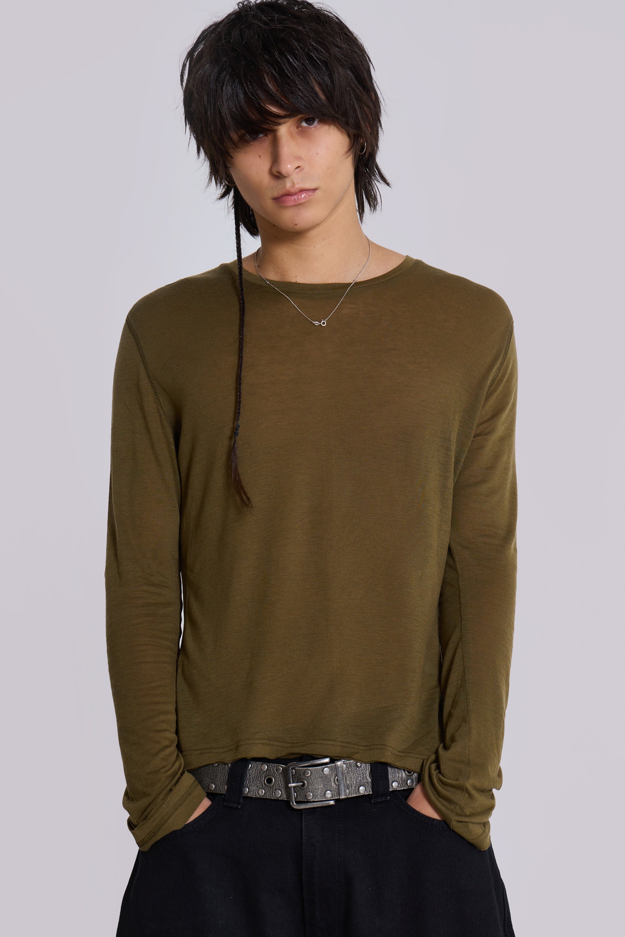 Khaki Mist Long Sleeve Top 1 Khaki Mist Long Sleeve Top