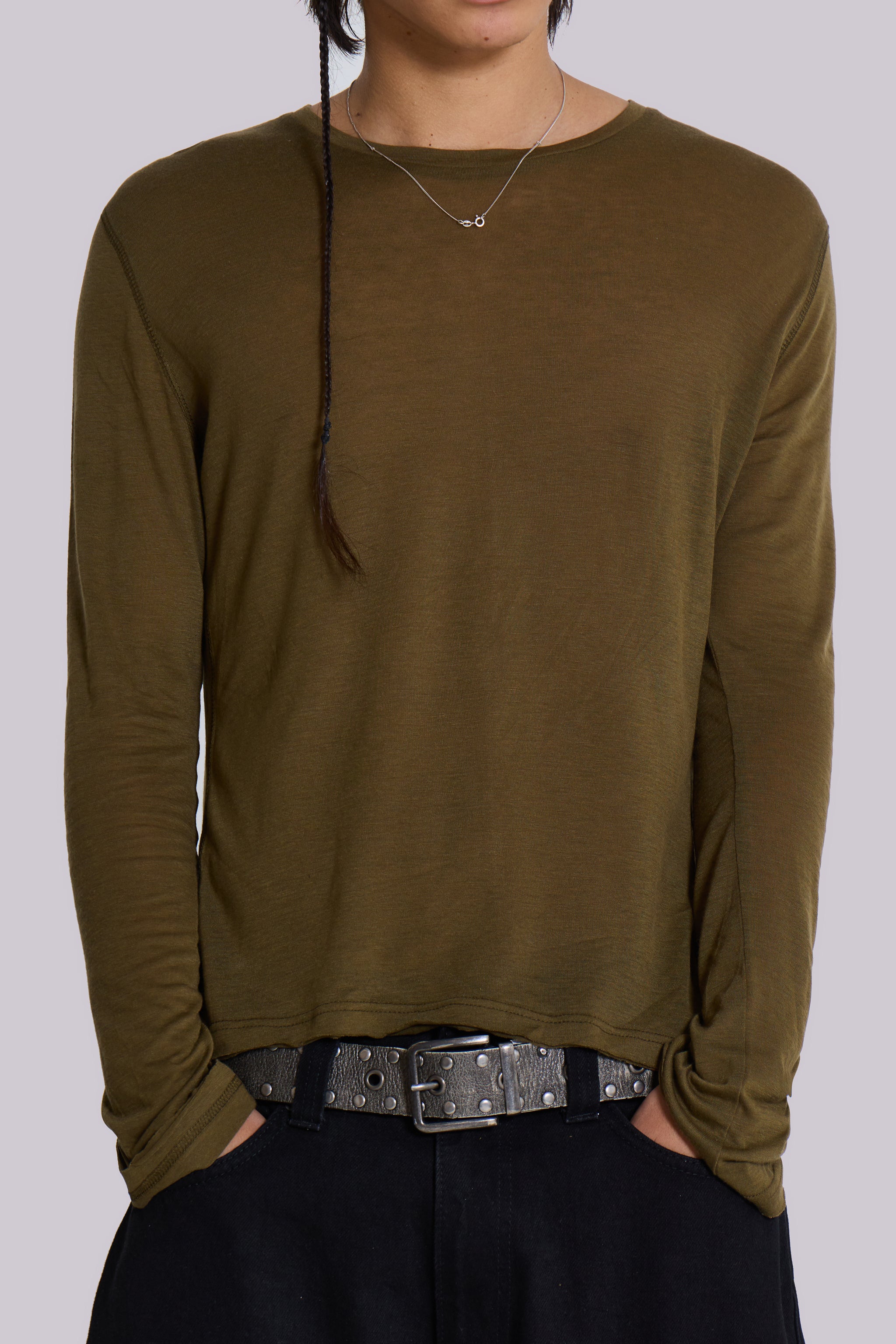 Khaki Mist Long Sleeve Top 4 Khaki Mist Long Sleeve Top