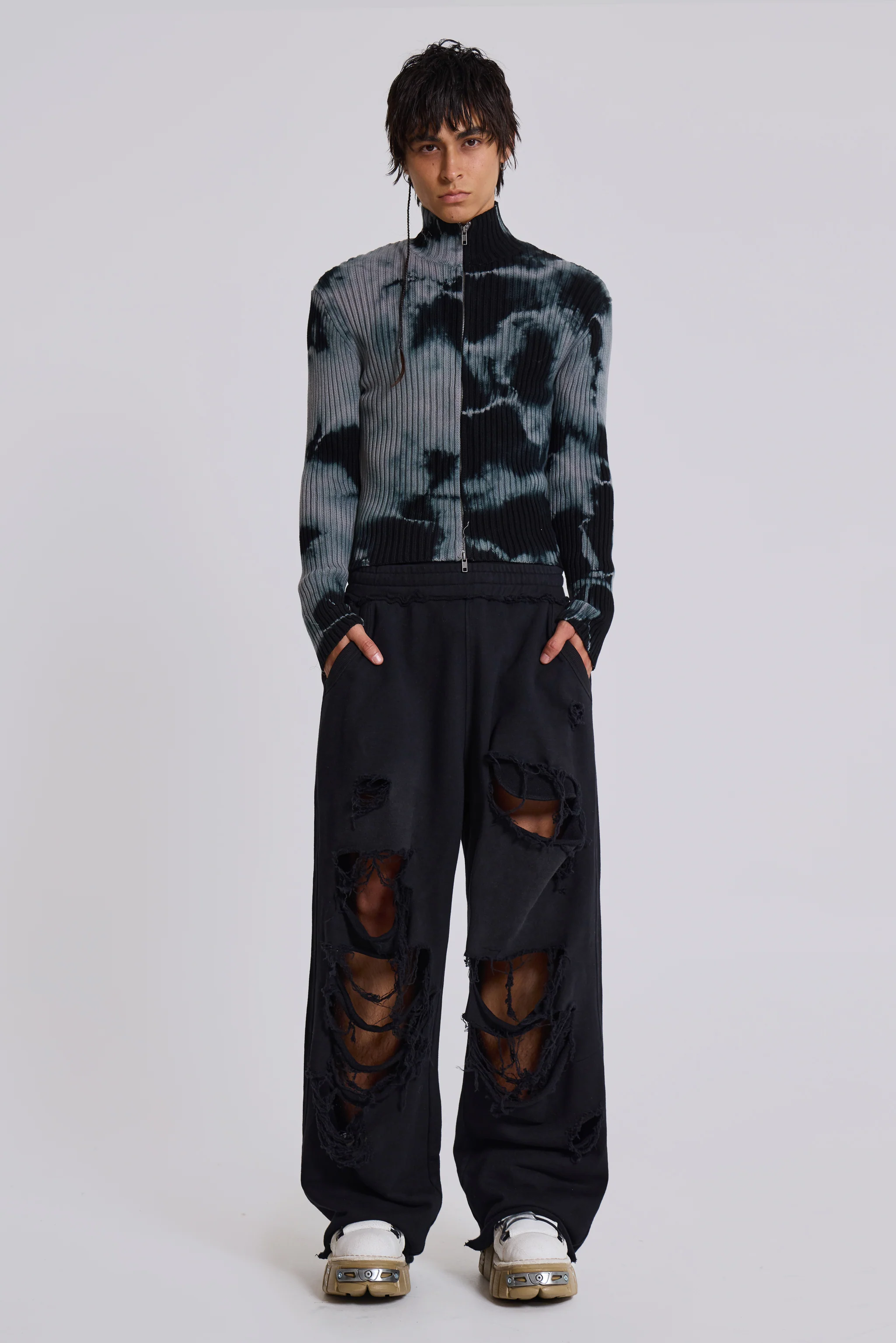 Grey Smoke Dye Lucid Knit 1 Grey Smoke Dye Lucid Knit