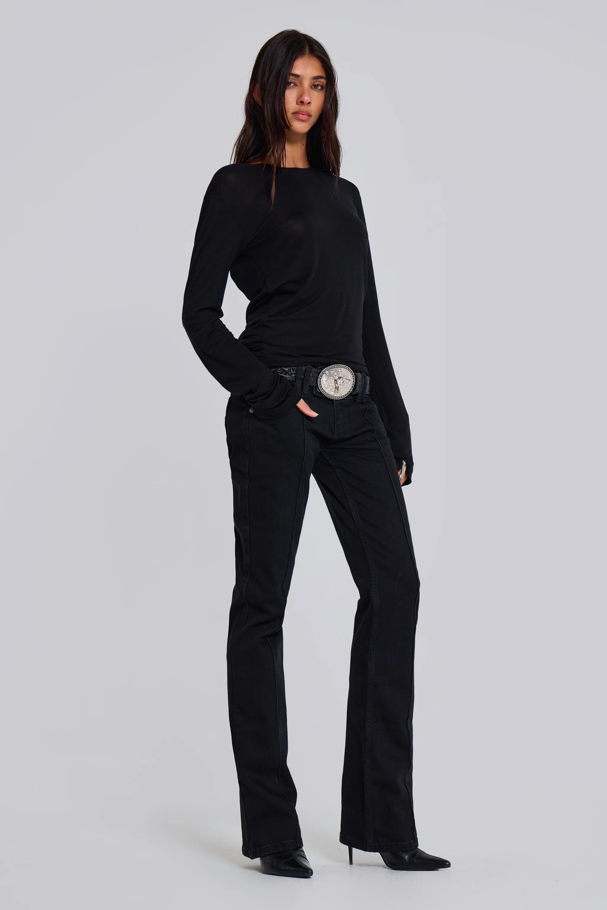 Solid Black Thirteen Jeans 13 Solid Black Thirteen Jeans