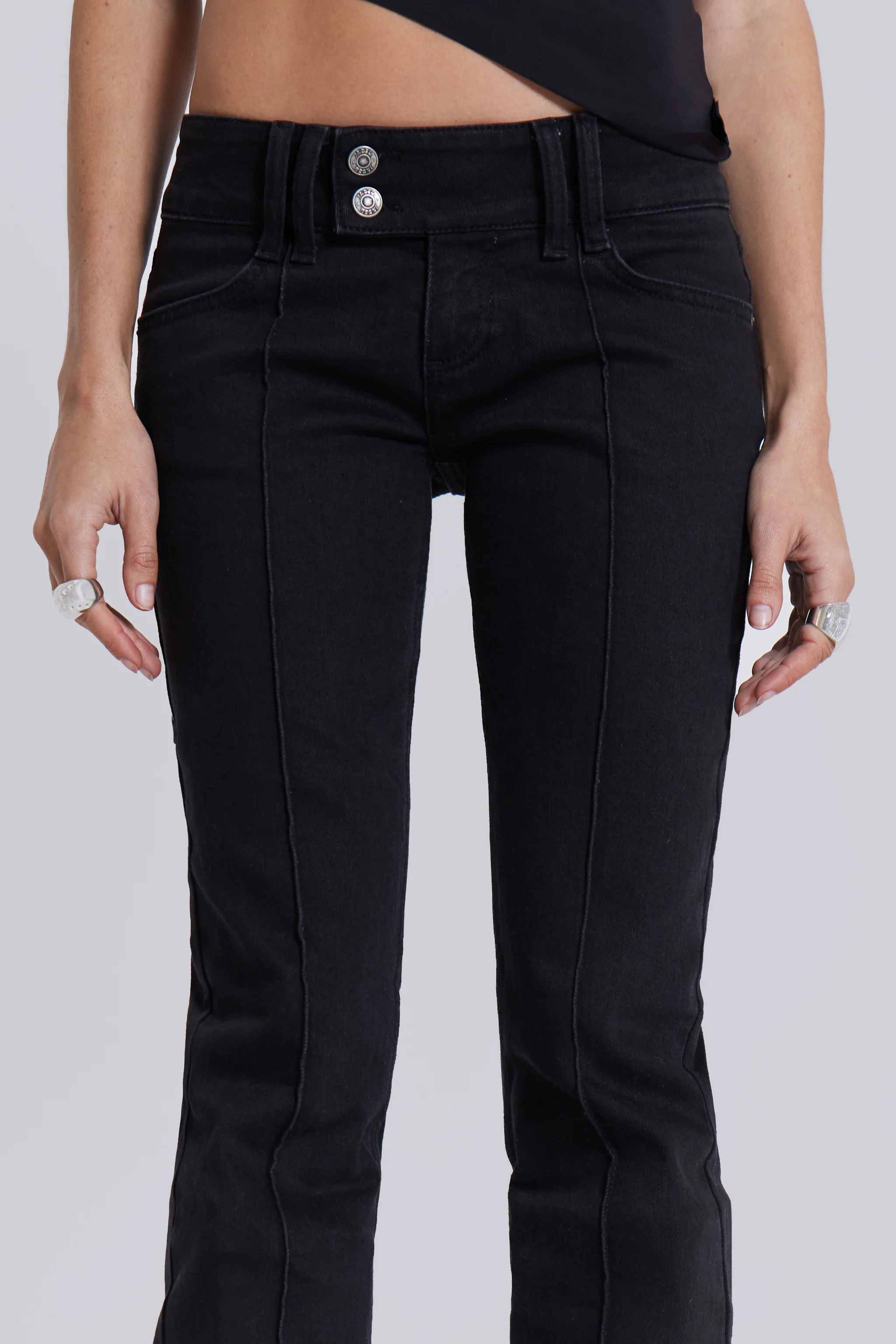 Solid Black Thirteen Jeans 14 Solid Black Thirteen Jeans