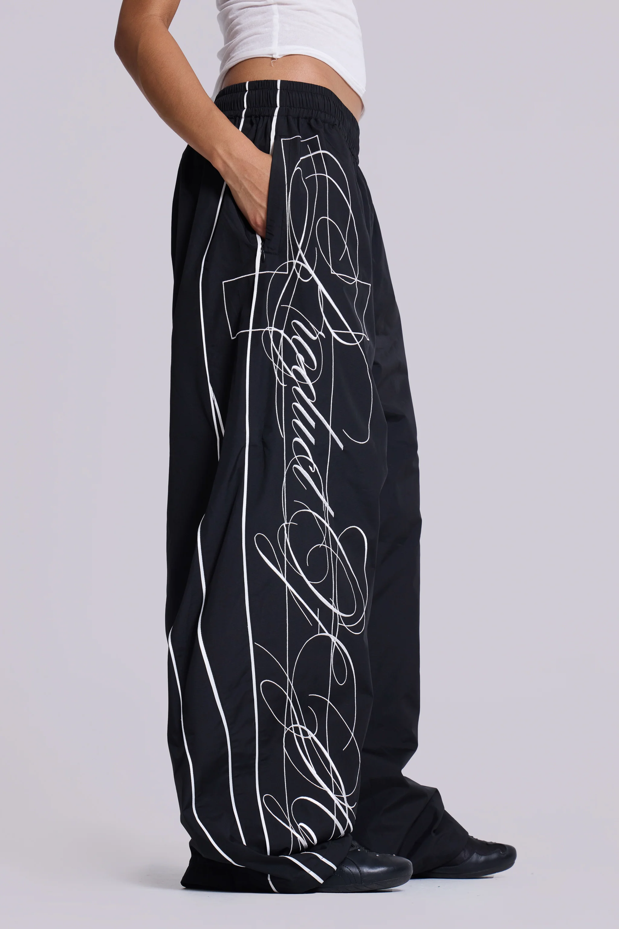 P.O.A. Black Vapor Tracksuit Bottoms 5 P.O.A. Black Vapor Tracksuit Bottoms