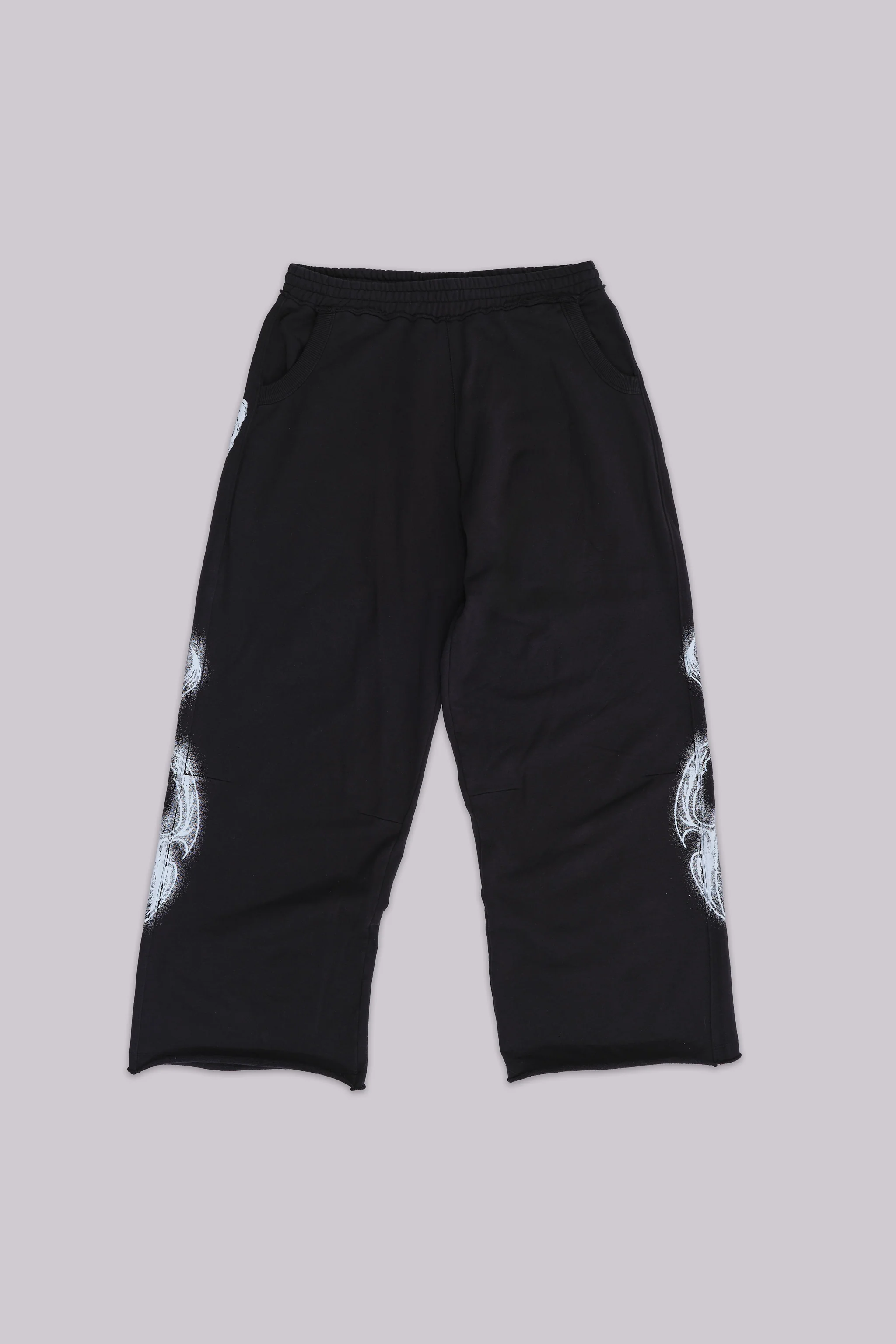 Black Gothic Print Baggy Monster Joggers 5 Black Gothic Print Baggy Monster Joggers