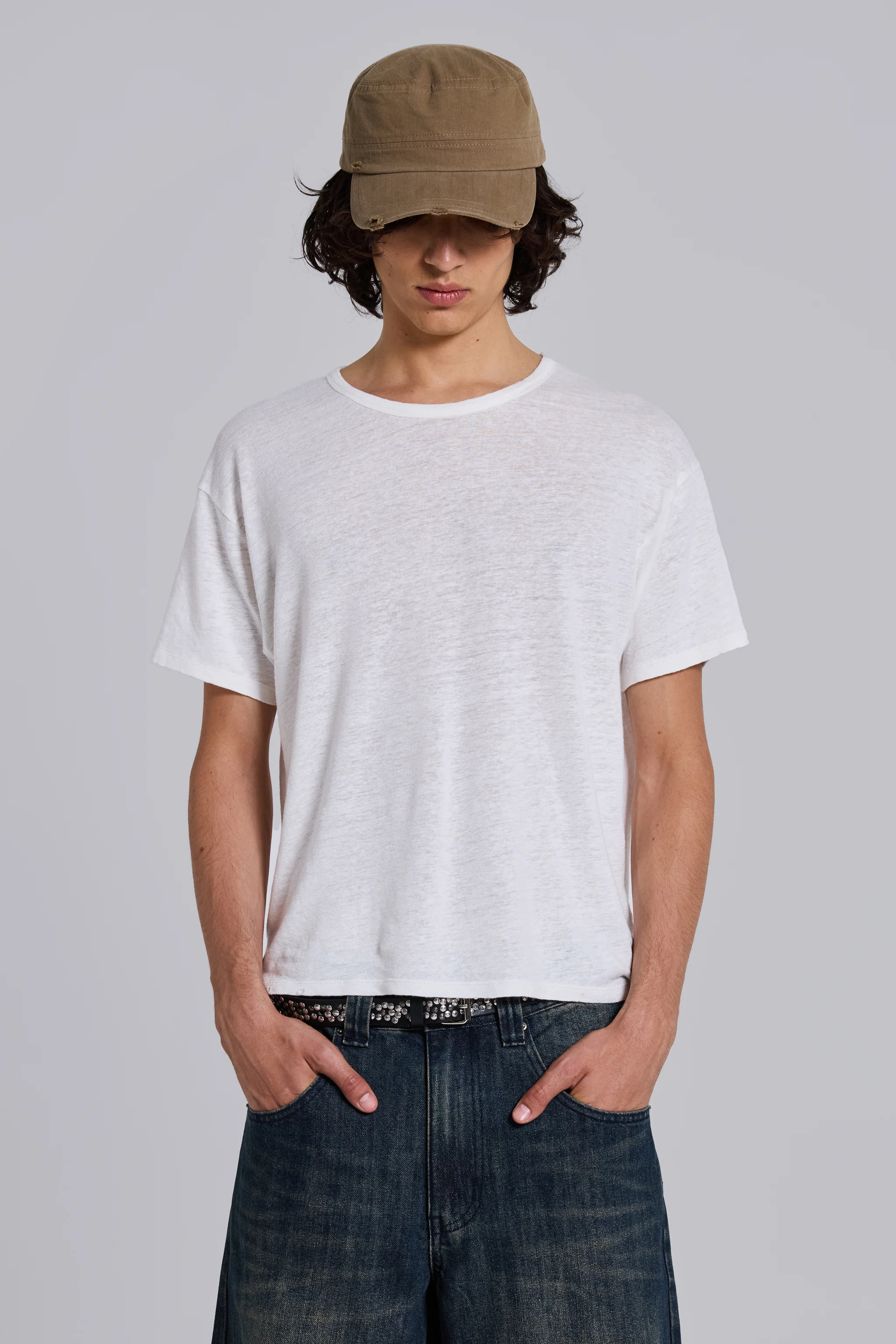 Slub White T-Shirt 1 Slub White T-Shirt