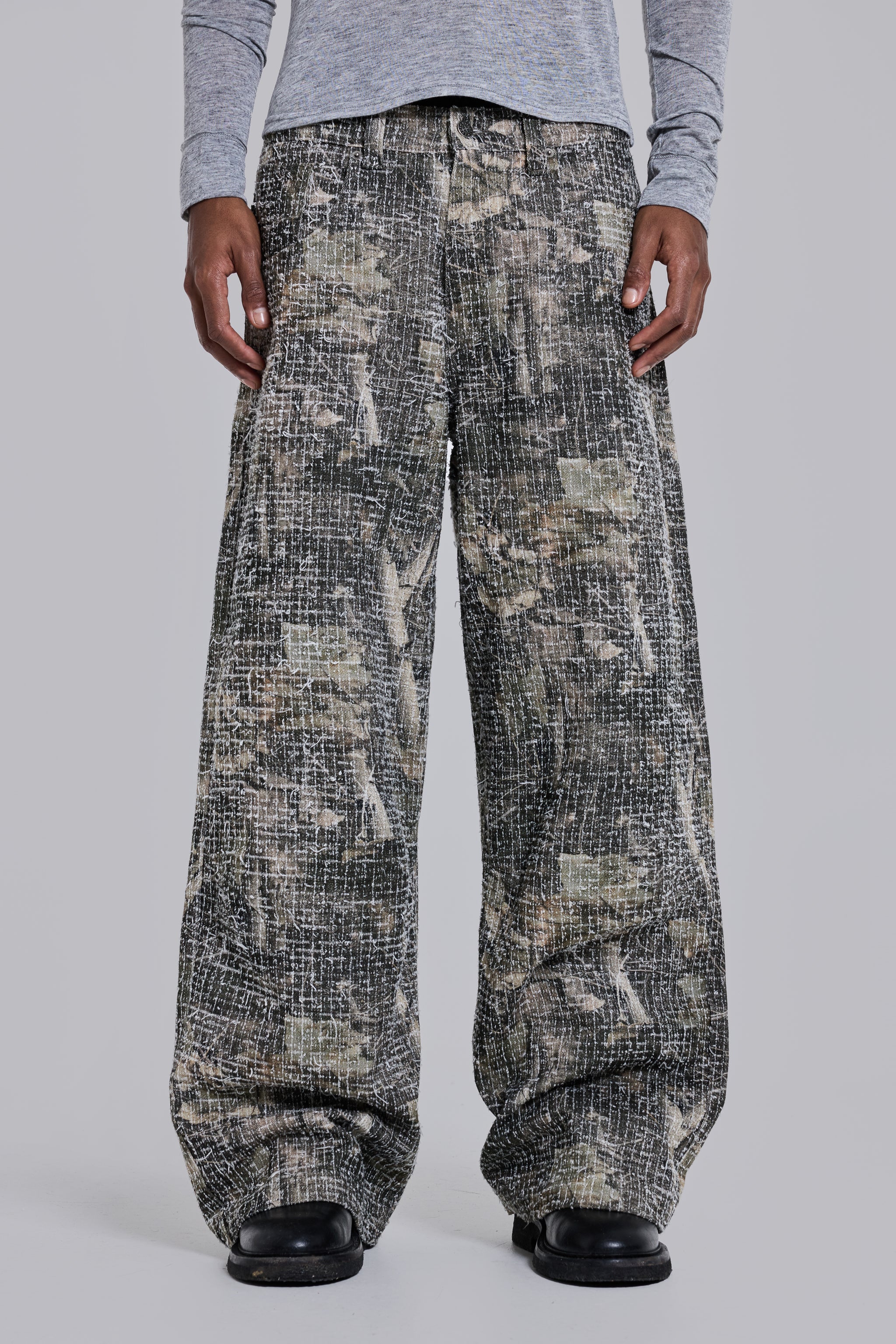 Needle Punch Woodland Camo Colossus Jeans 1 Needle Punch Woodland Camo Colossus Jeans