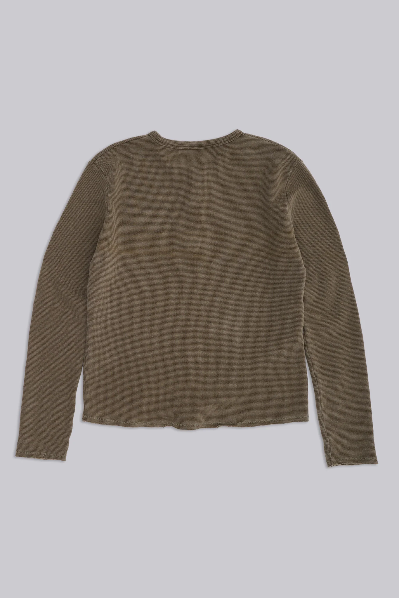Olive Washed Waffle Henley Top 7 Olive Washed Waffle Henley Top