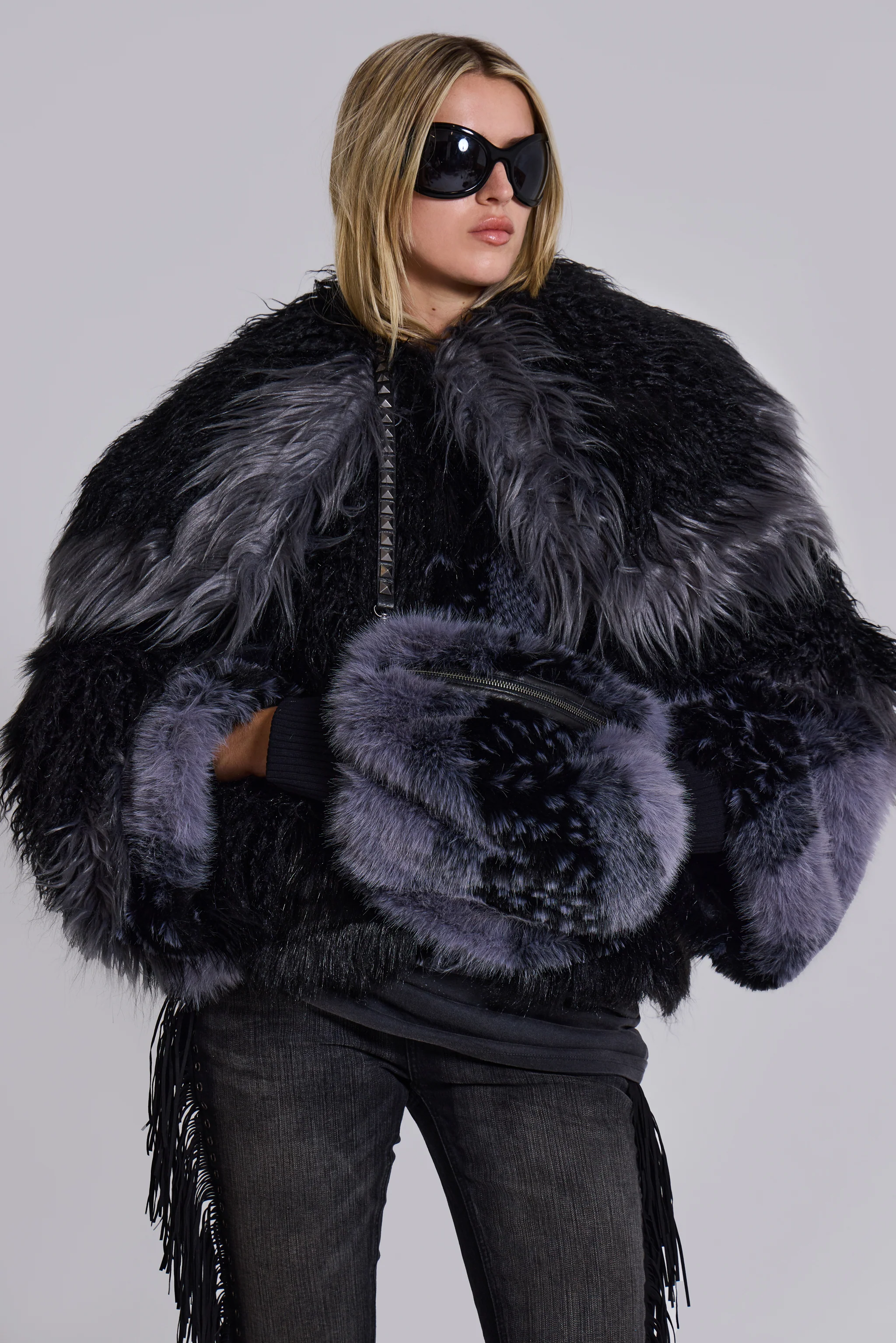 Oksana Faux Fur Muff Bag 4 Oksana Faux Fur Muff Bag