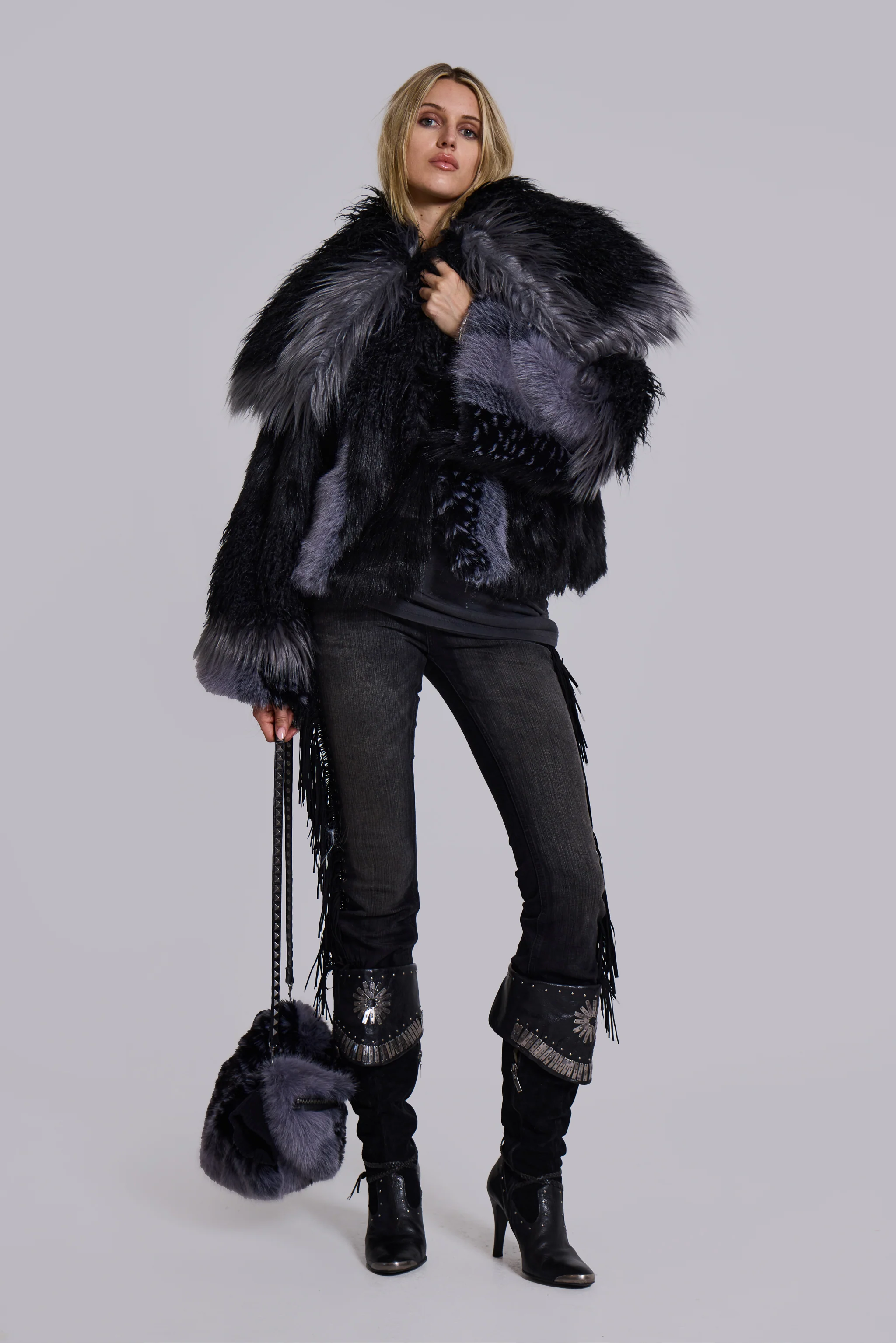 Oksana Faux Fur Muff Bag 7 Oksana Faux Fur Muff Bag