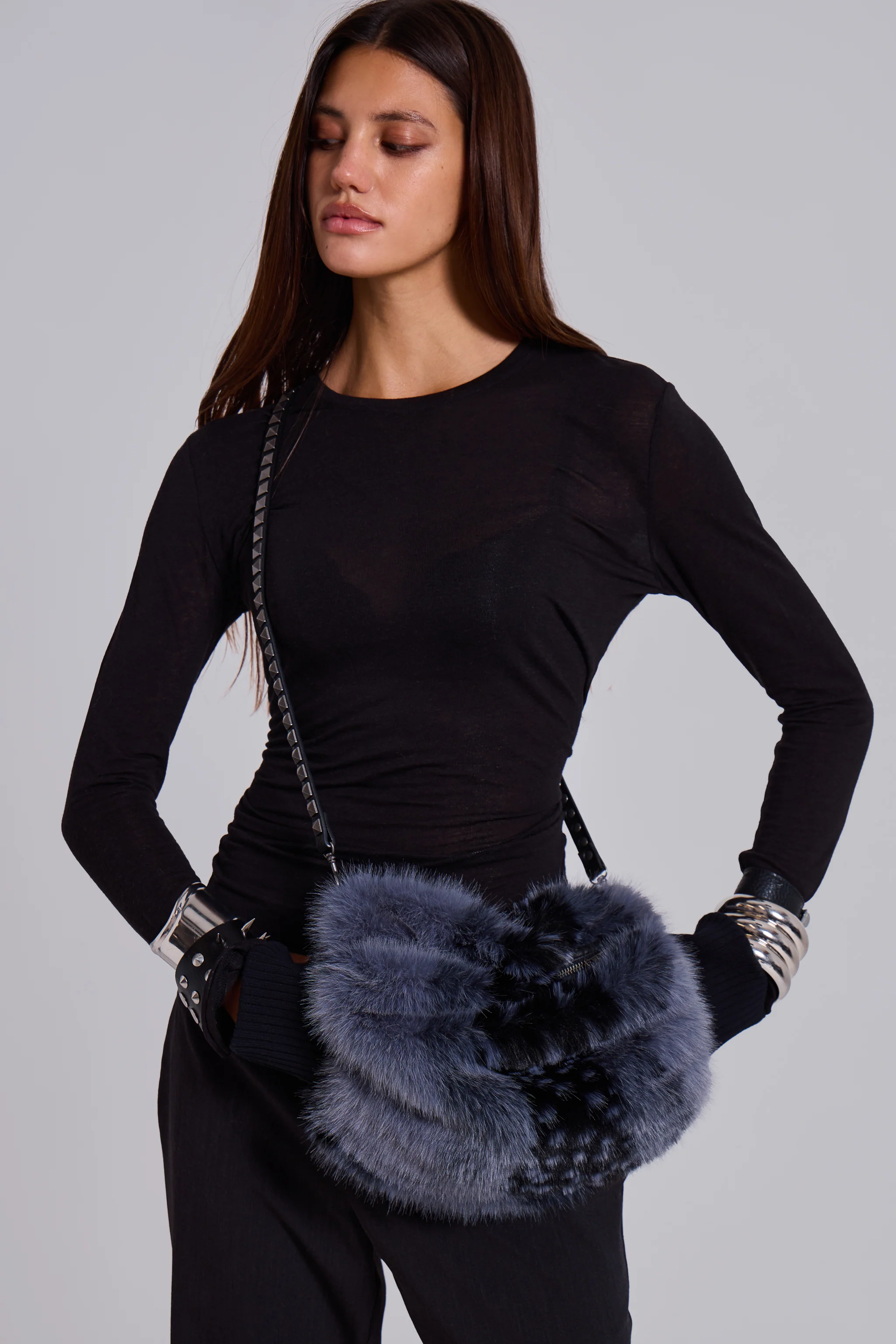 Oksana Faux Fur Muff Bag 8 Oksana Faux Fur Muff Bag