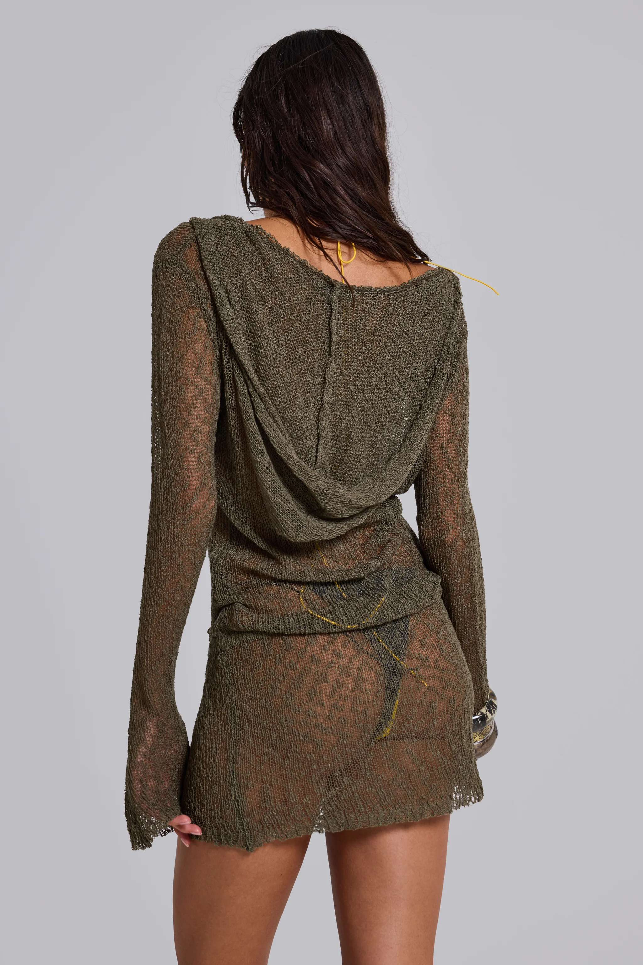 Naia Knit Hooded Mini Dress 3 Naia Knit Hooded Mini Dress