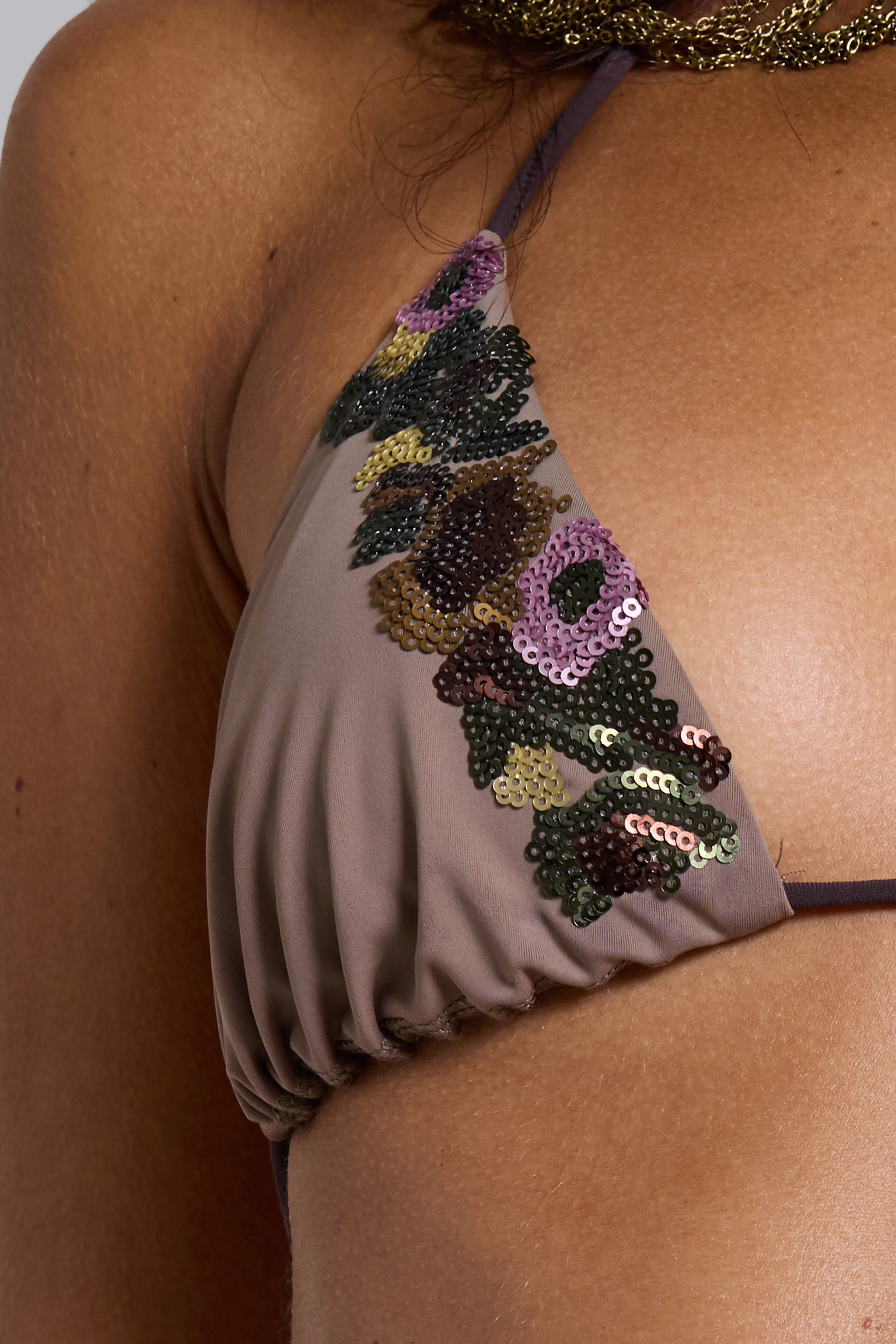 Dalya Sequin Triangle Bikini Top 5 Dalya Sequin Triangle Bikini Top