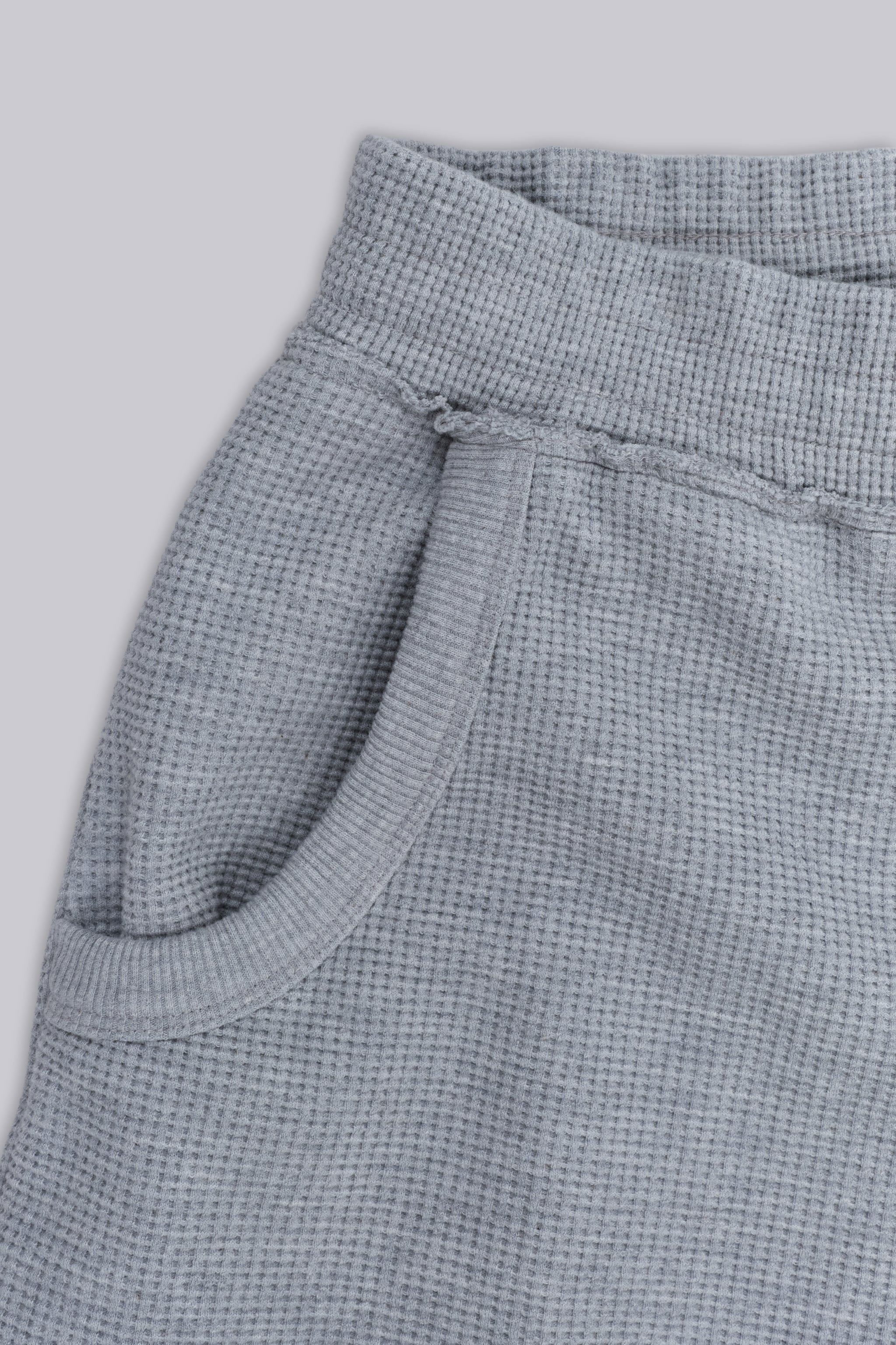 Grey Marl Waffle Monster Jogger Shorts 15 Grey Marl Waffle Monster Jogger Shorts
