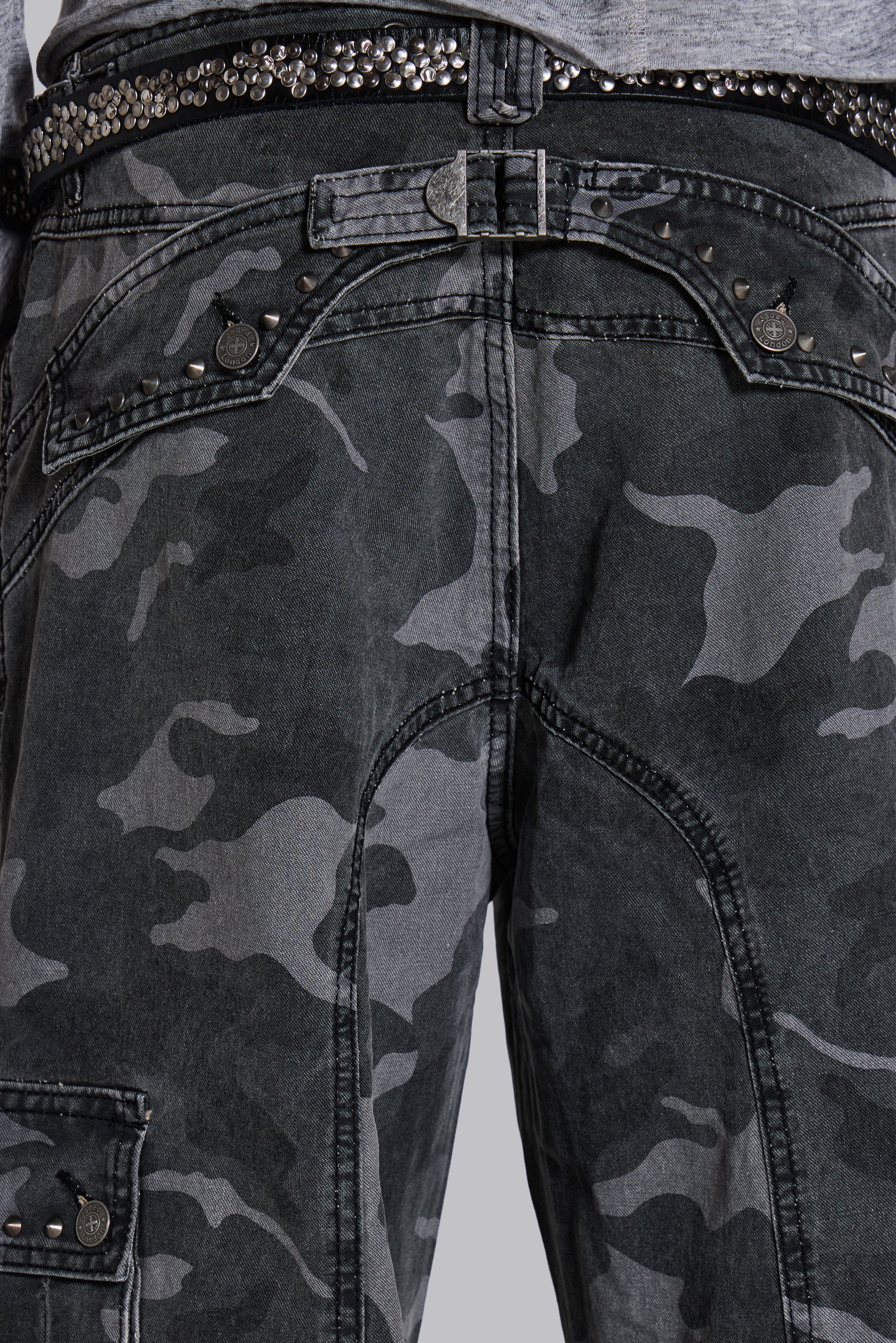 Washed Black Trooper Camo Cargo Pant 10 Washed Black Trooper Camo Cargo Pant