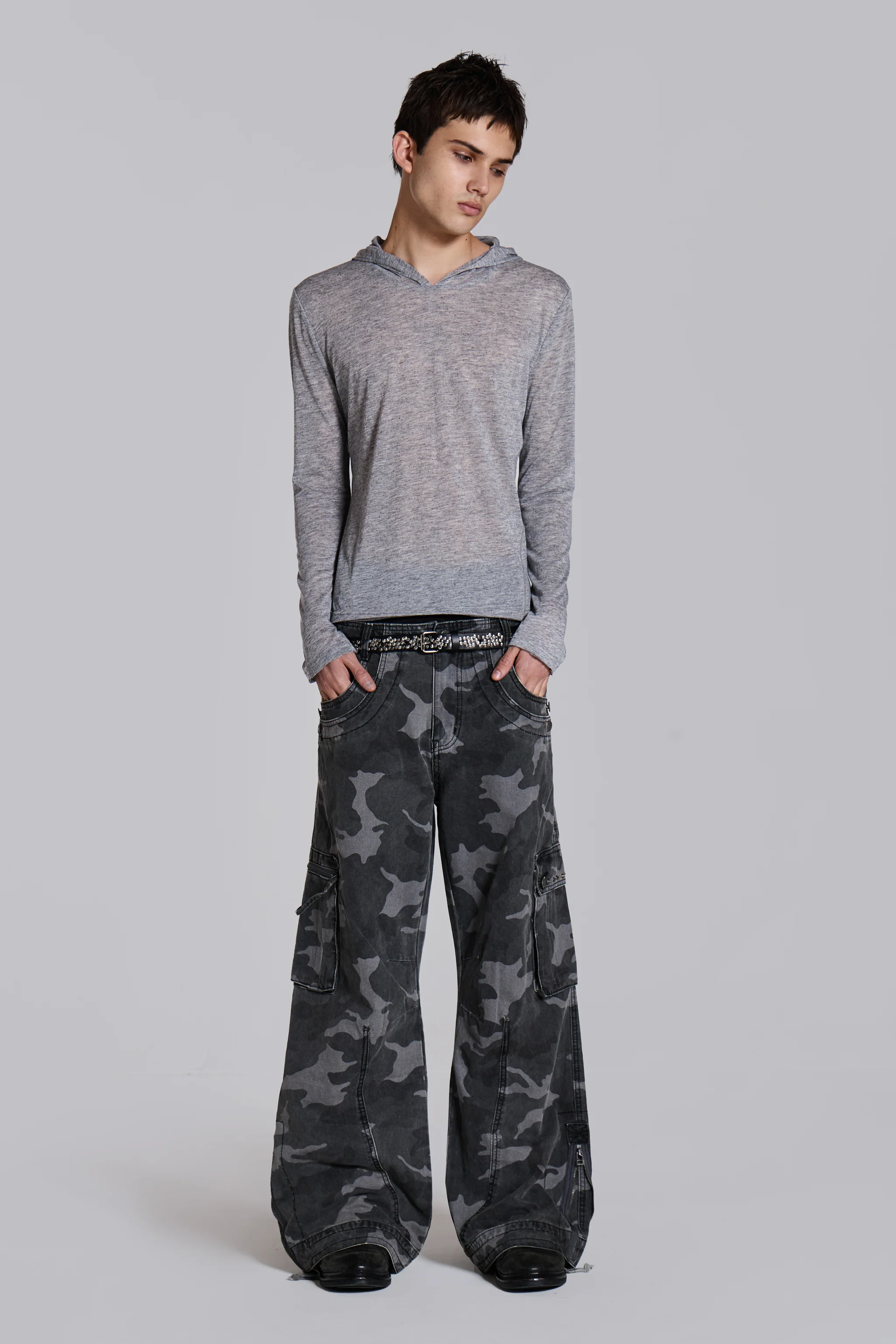 Washed Black Trooper Camo Cargo Pant 11 Washed Black Trooper Camo Cargo Pant