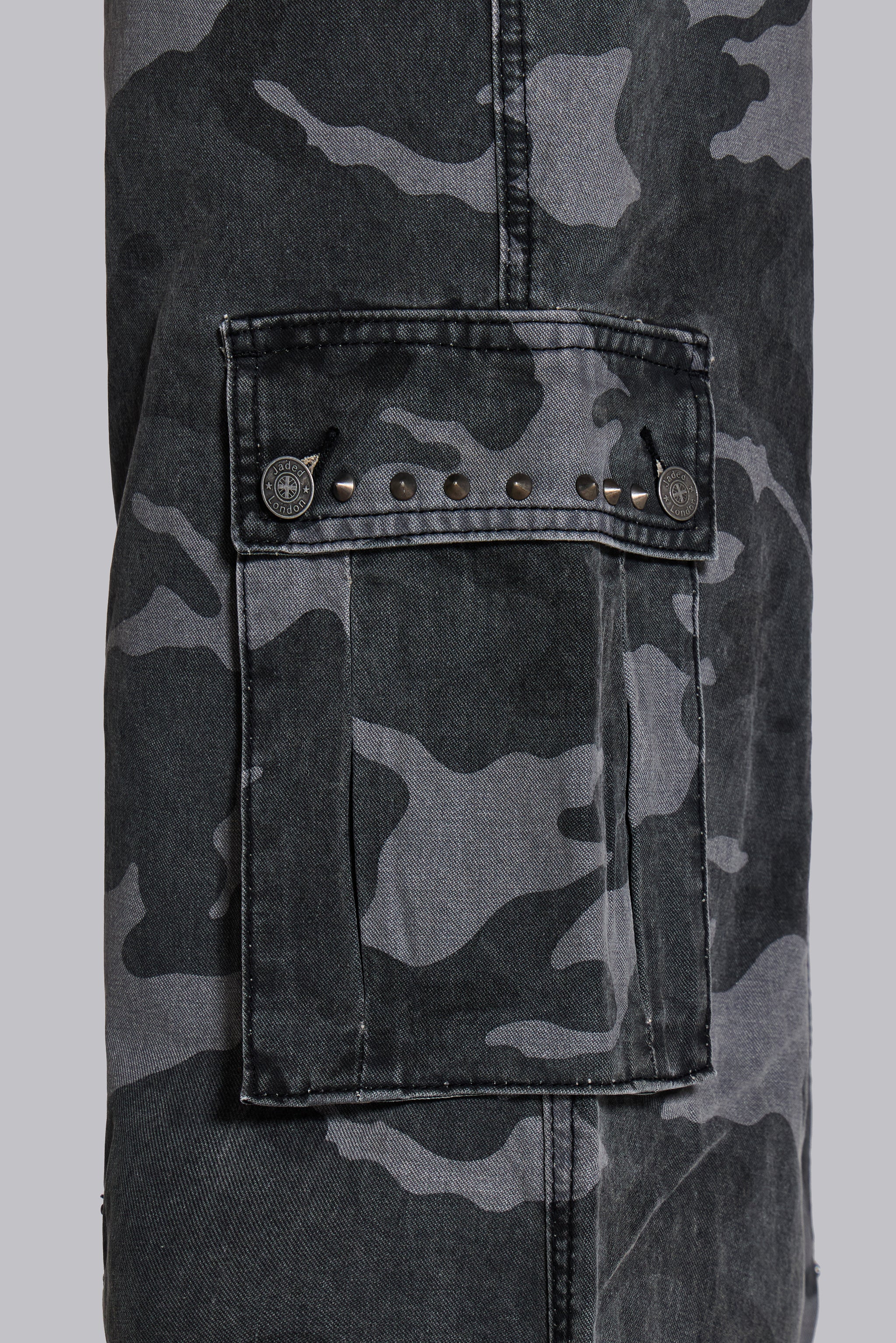 Washed Black Trooper Camo Cargo Pant 12 Washed Black Trooper Camo Cargo Pant