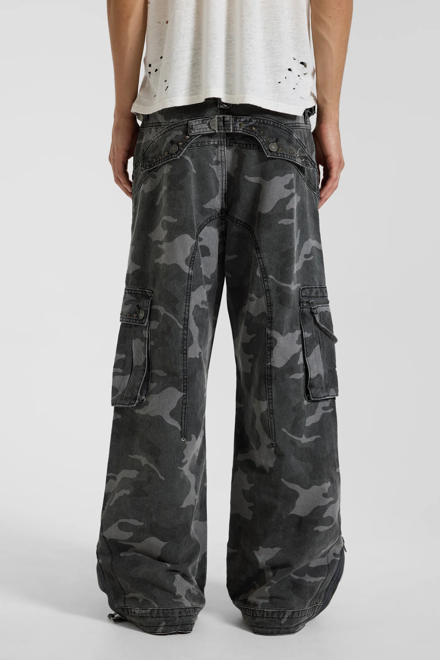 Washed Black Trooper Camo Cargo Pant 3 Washed Black Trooper Camo Cargo Pant