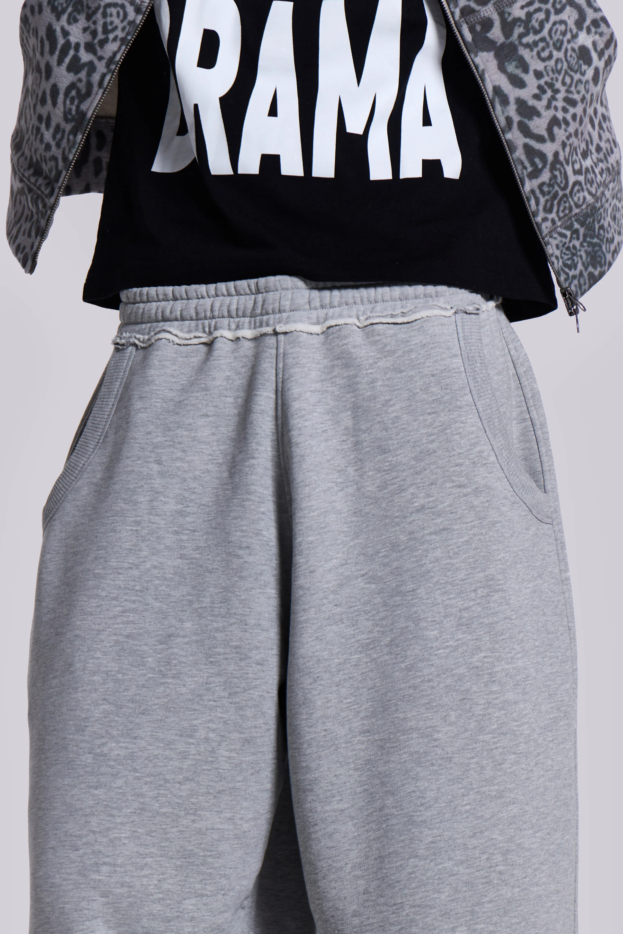 Grey Marl Cuffed Baggy Monster Joggers 11 Grey Marl Cuffed Baggy Monster Joggers