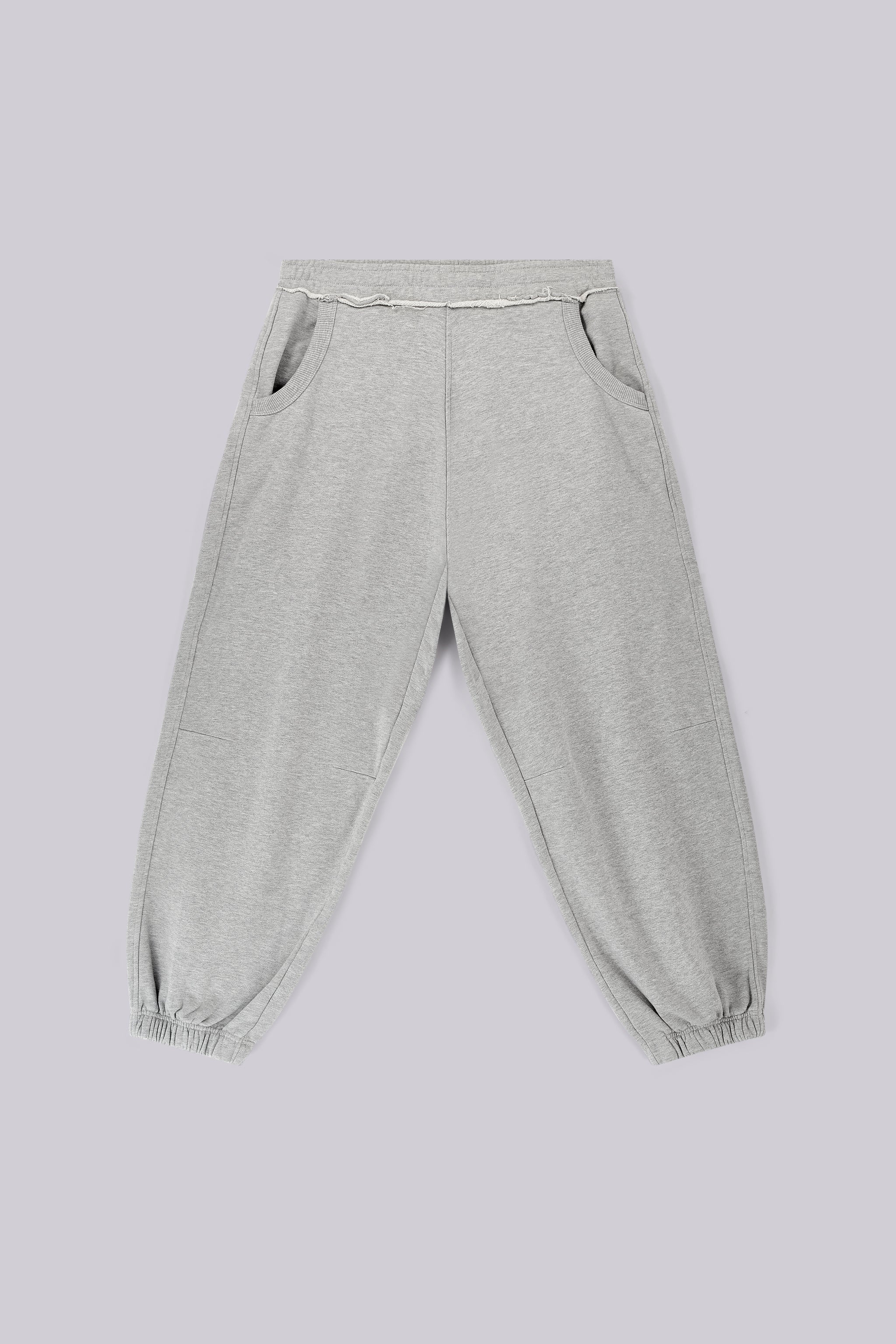 Grey Marl Cuffed Baggy Monster Joggers 2 Grey Marl Cuffed Baggy Monster Joggers