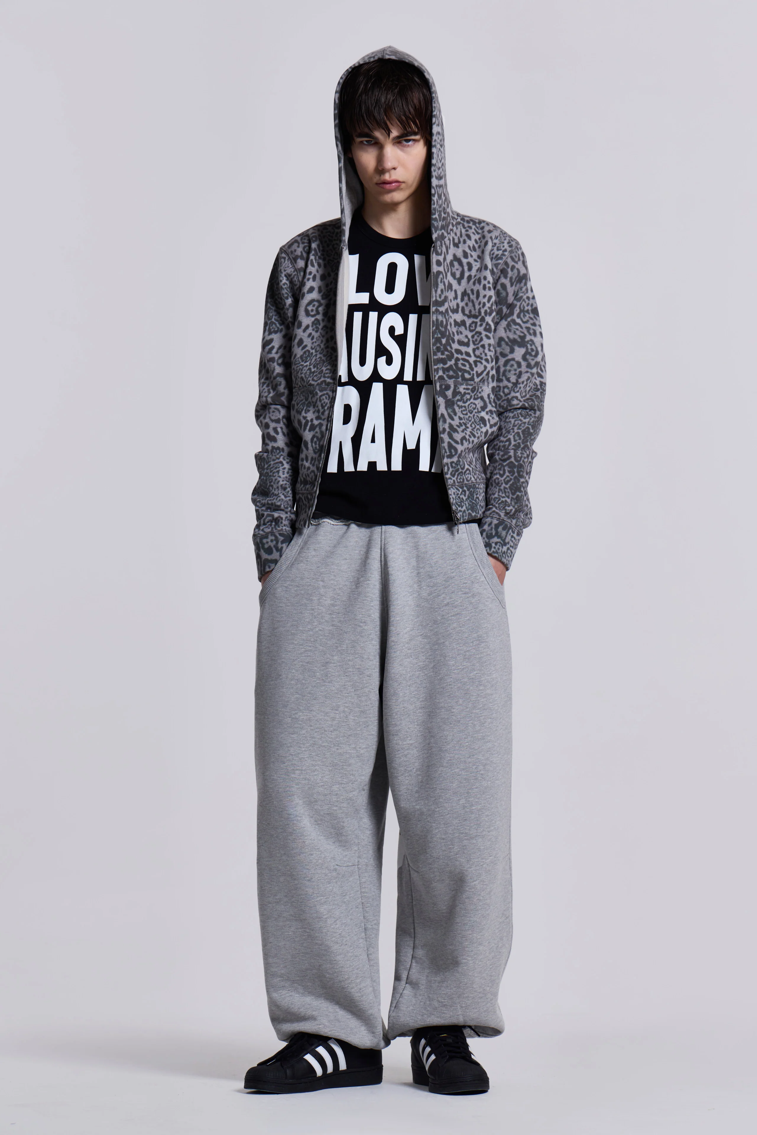 Grey Marl Cuffed Baggy Monster Joggers 9 Grey Marl Cuffed Baggy Monster Joggers