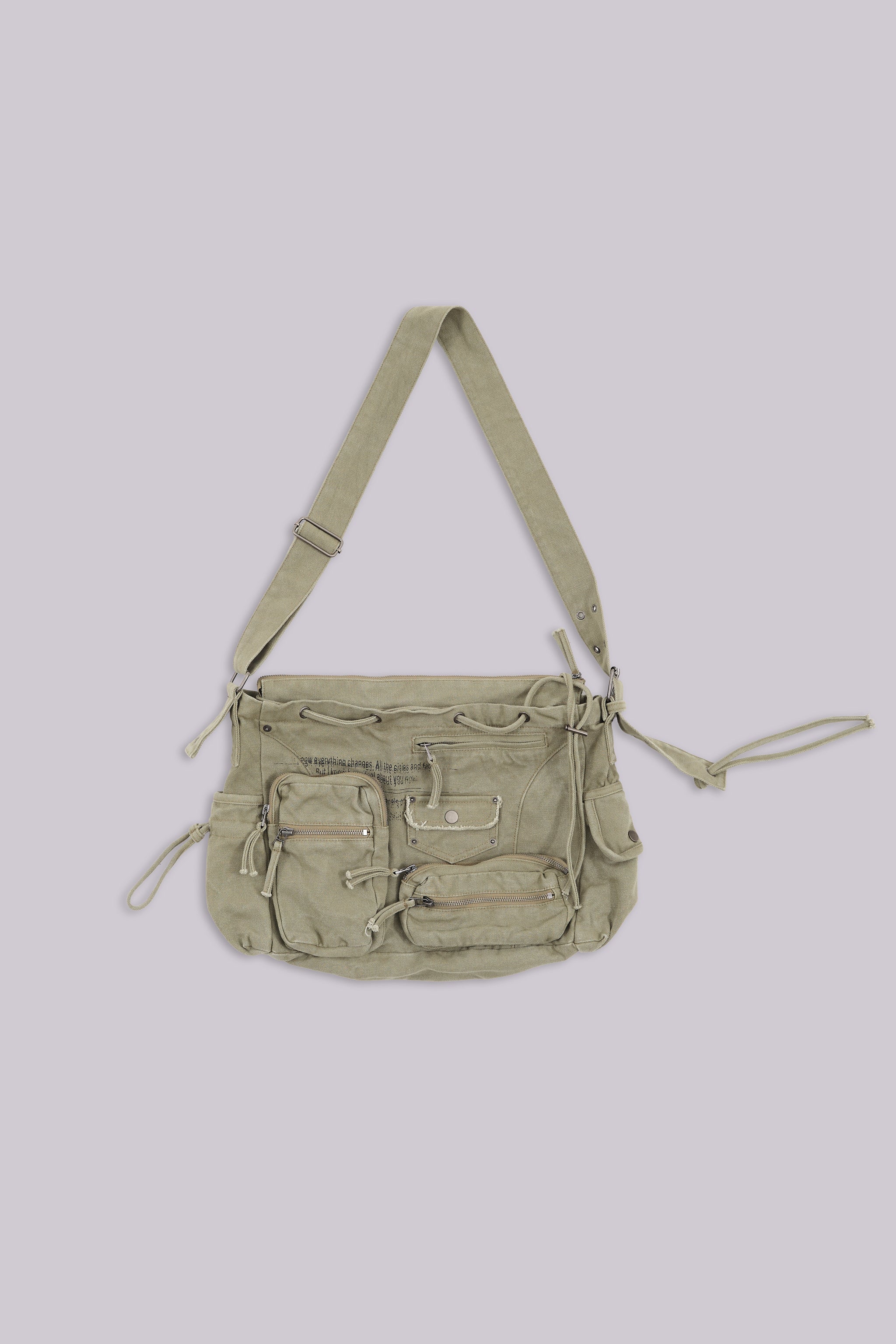 Khaki Military Utility Satchel Bag 2 Khaki Military Utility Satchel Bag